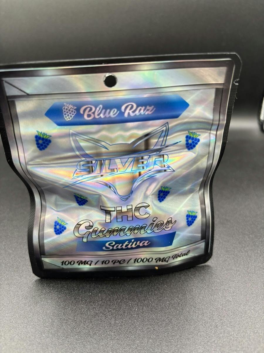 1000mg Gummies -Blue Razz - Silver fox