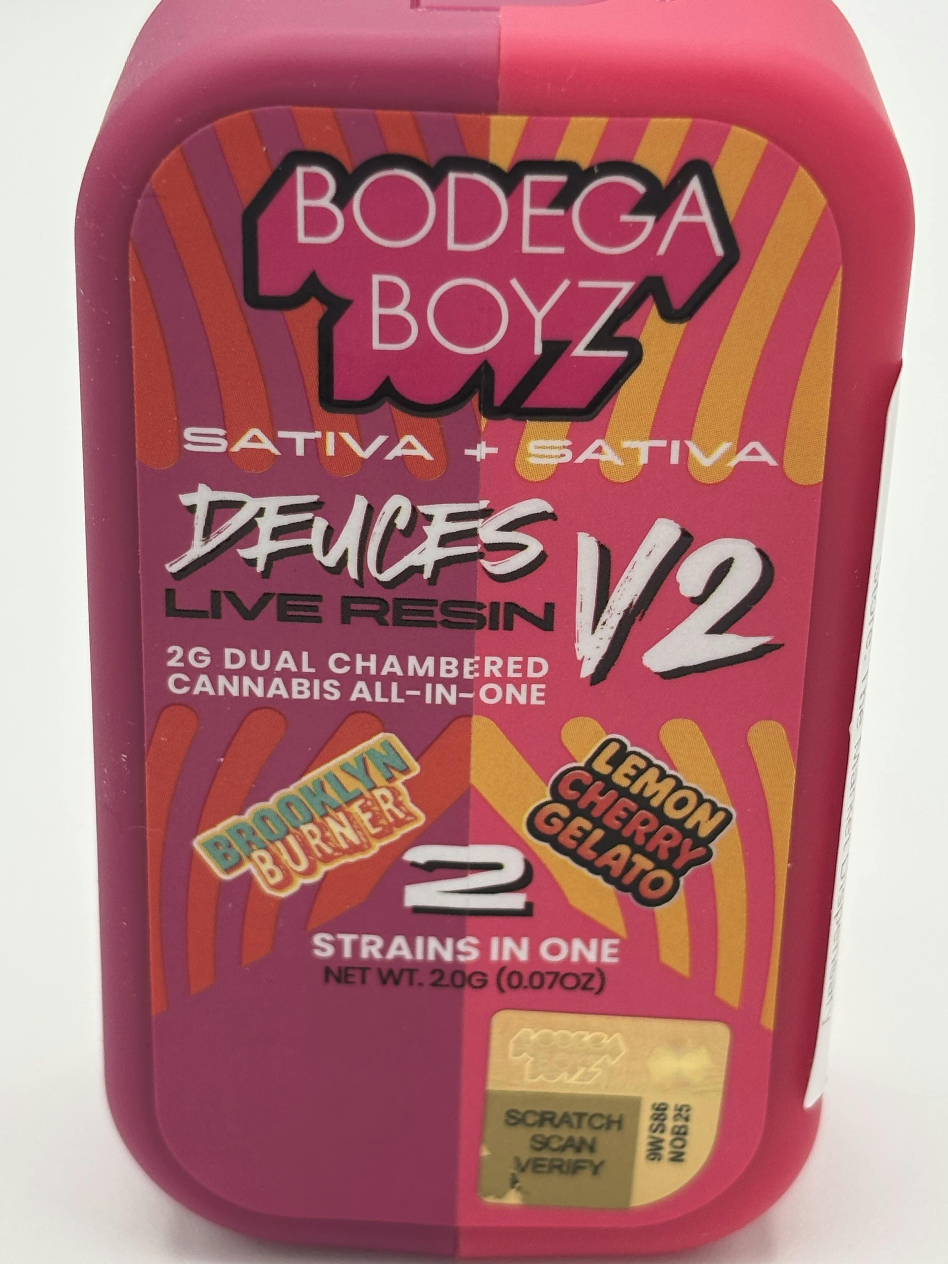 Deuces | Brooklyn Burner + Lemon Cherry Gelato | Disposable | 2g by Bodega Boyz