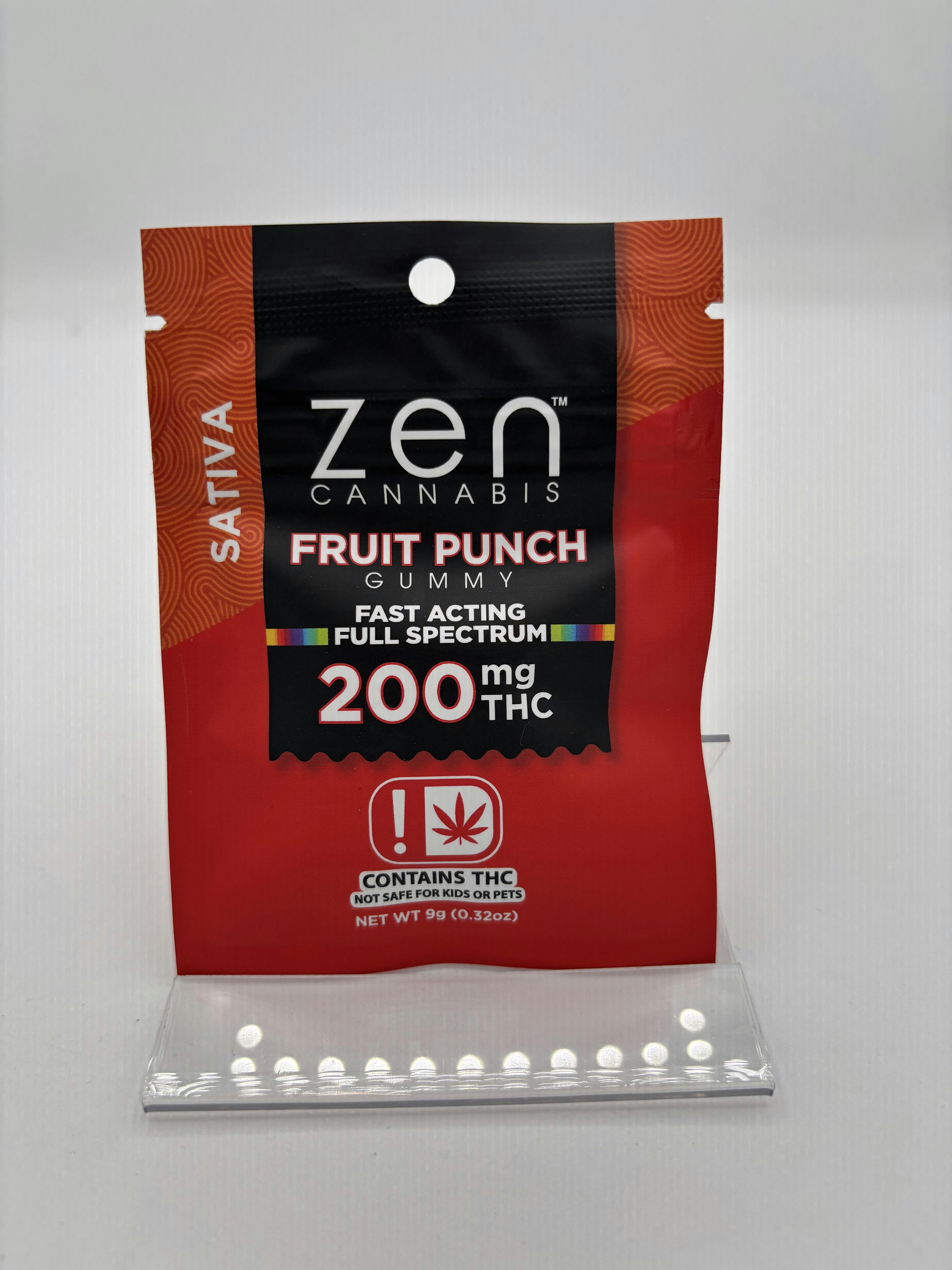 Gummy - ZEN - Single - Sativa Fruit Punch 200mg
