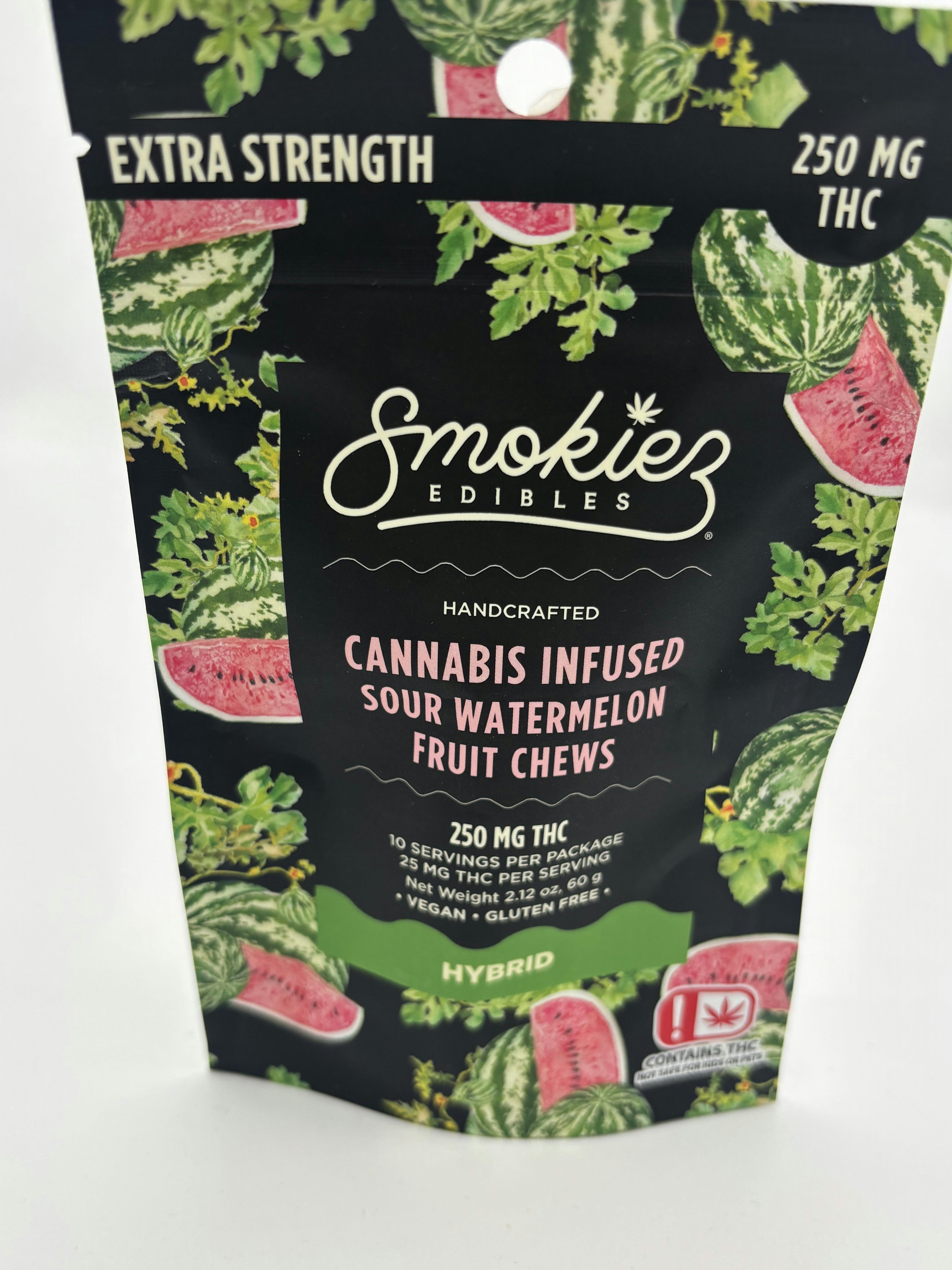 Sour Watermelon Gummies | 250mg | 10ct | 25mg/ea