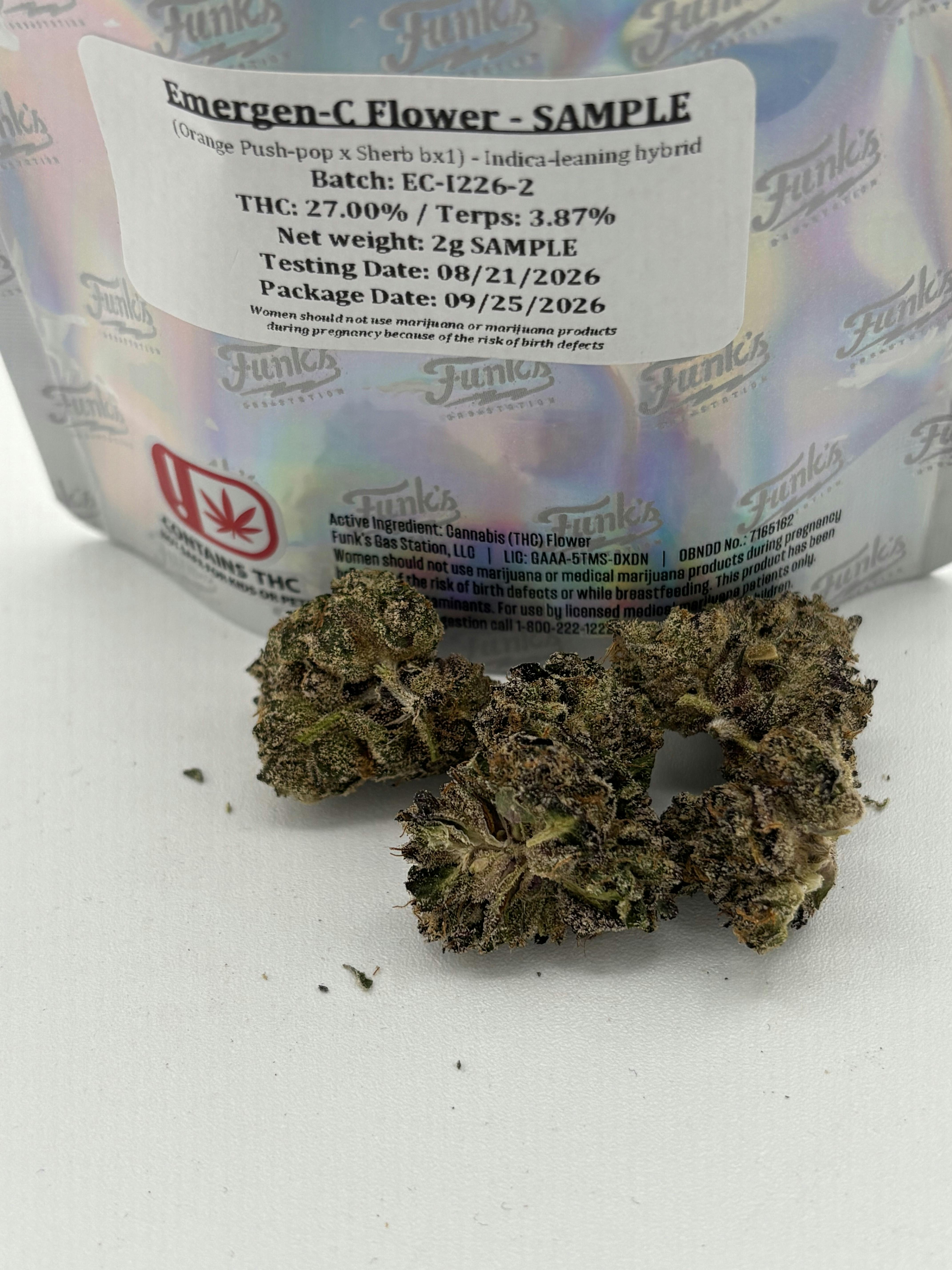 3.5g Prepacked Bud- EmergenC - Large Buds - Funk's Gas Station