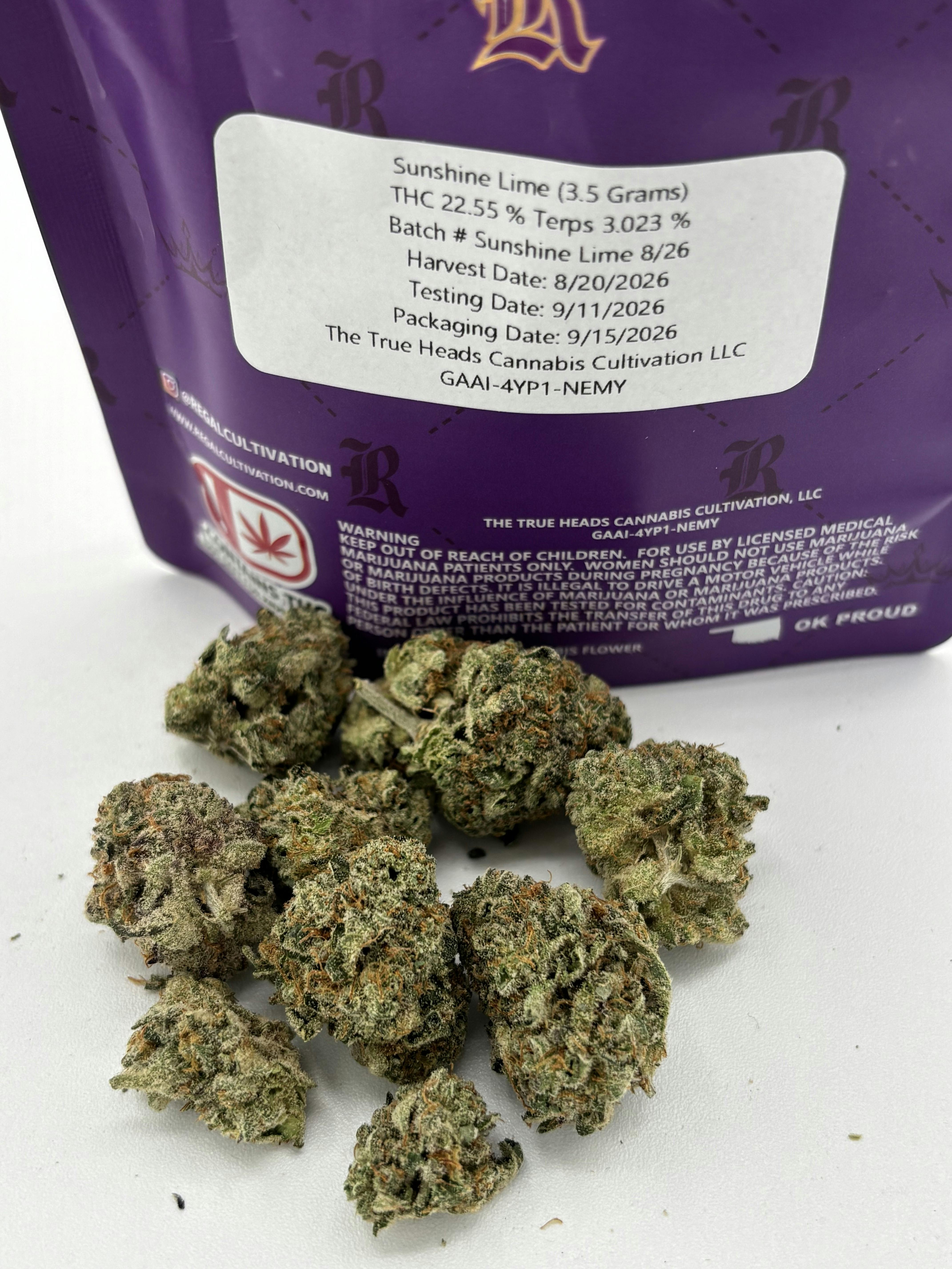 Sunshine Lime 3.5 Grams