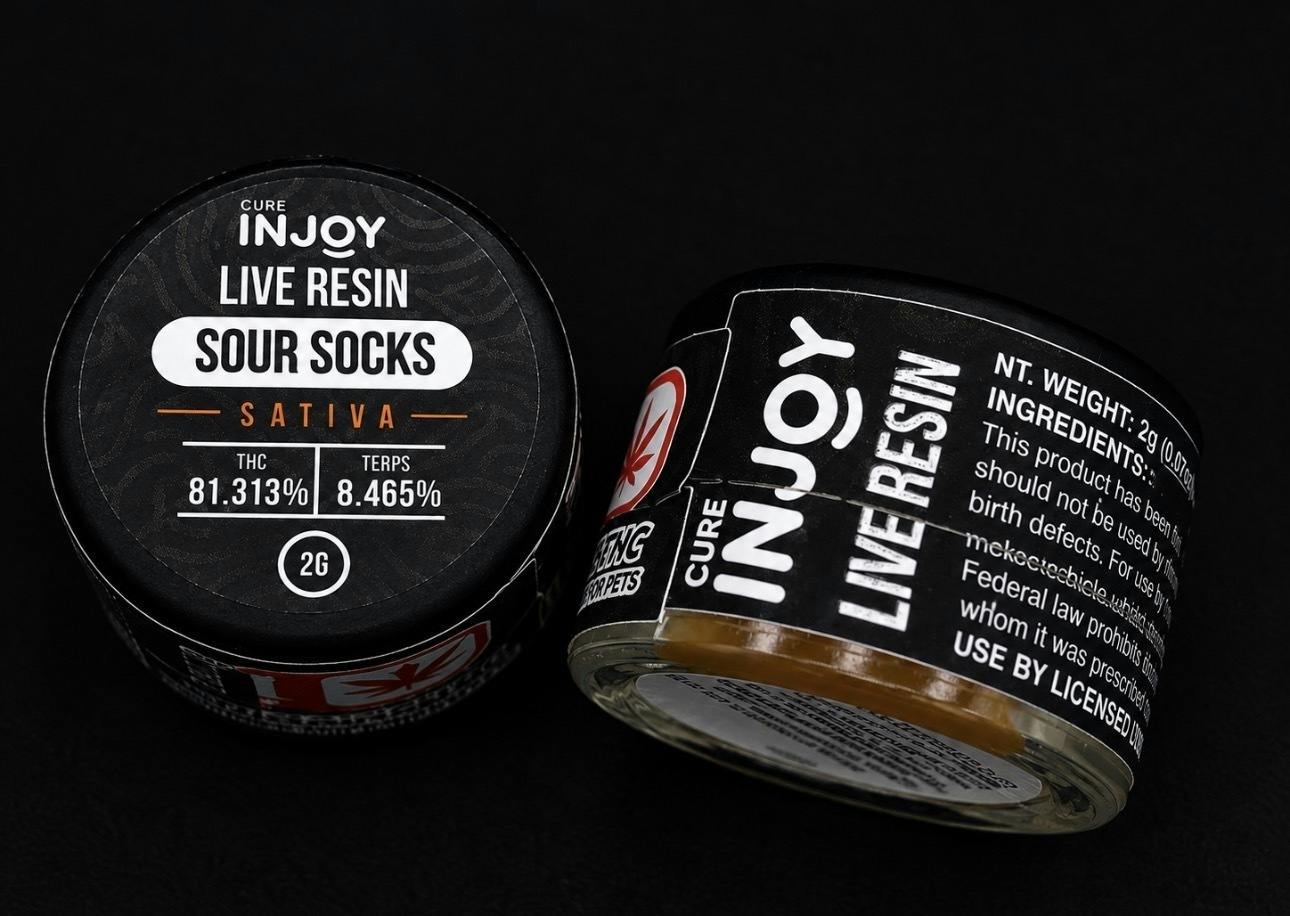 Cure Injoy - Live Resin - 2G - Sour Socks