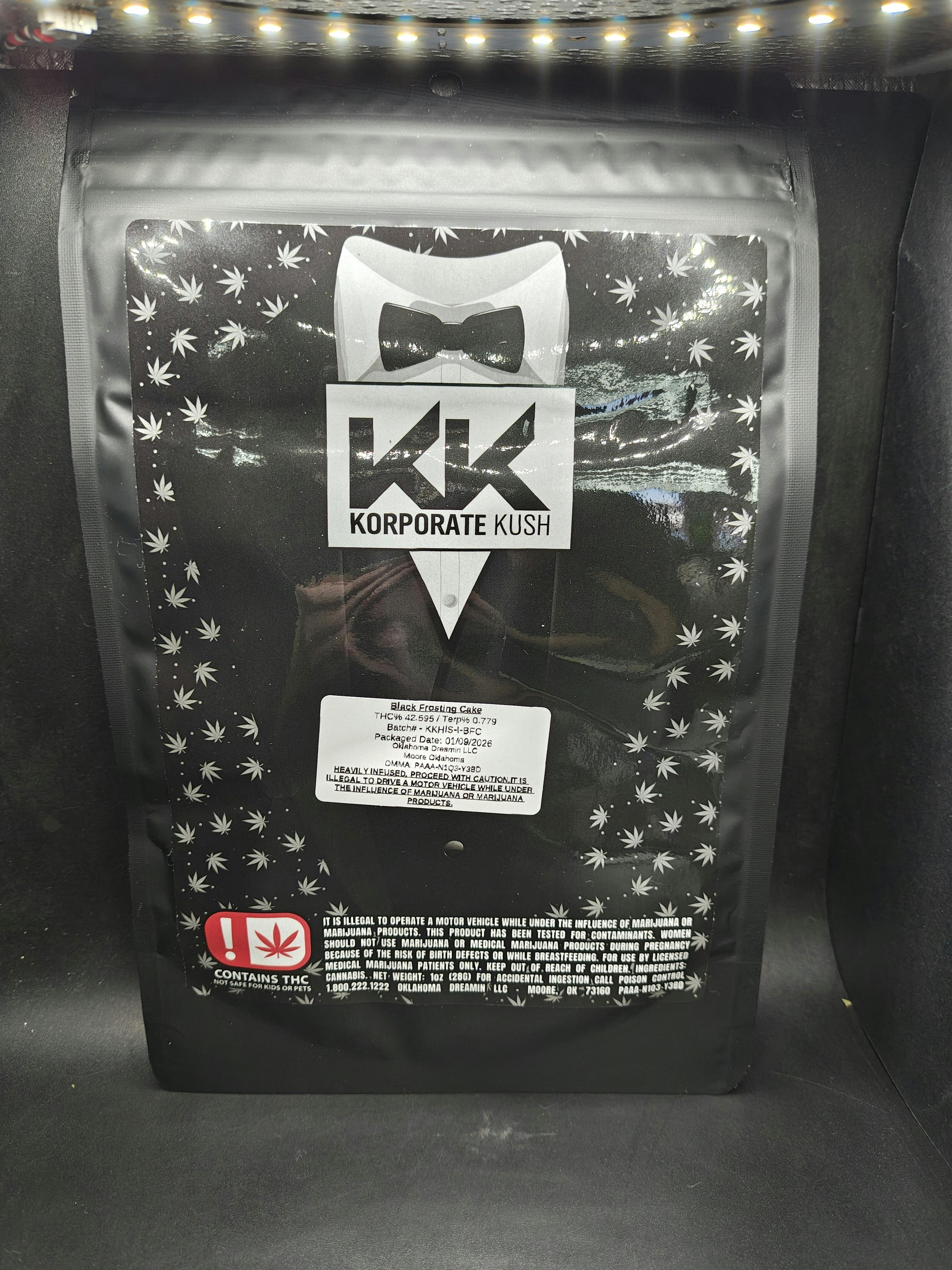 Korp Kush - Black Frosting Cake - Infused Pre-Pack Shake