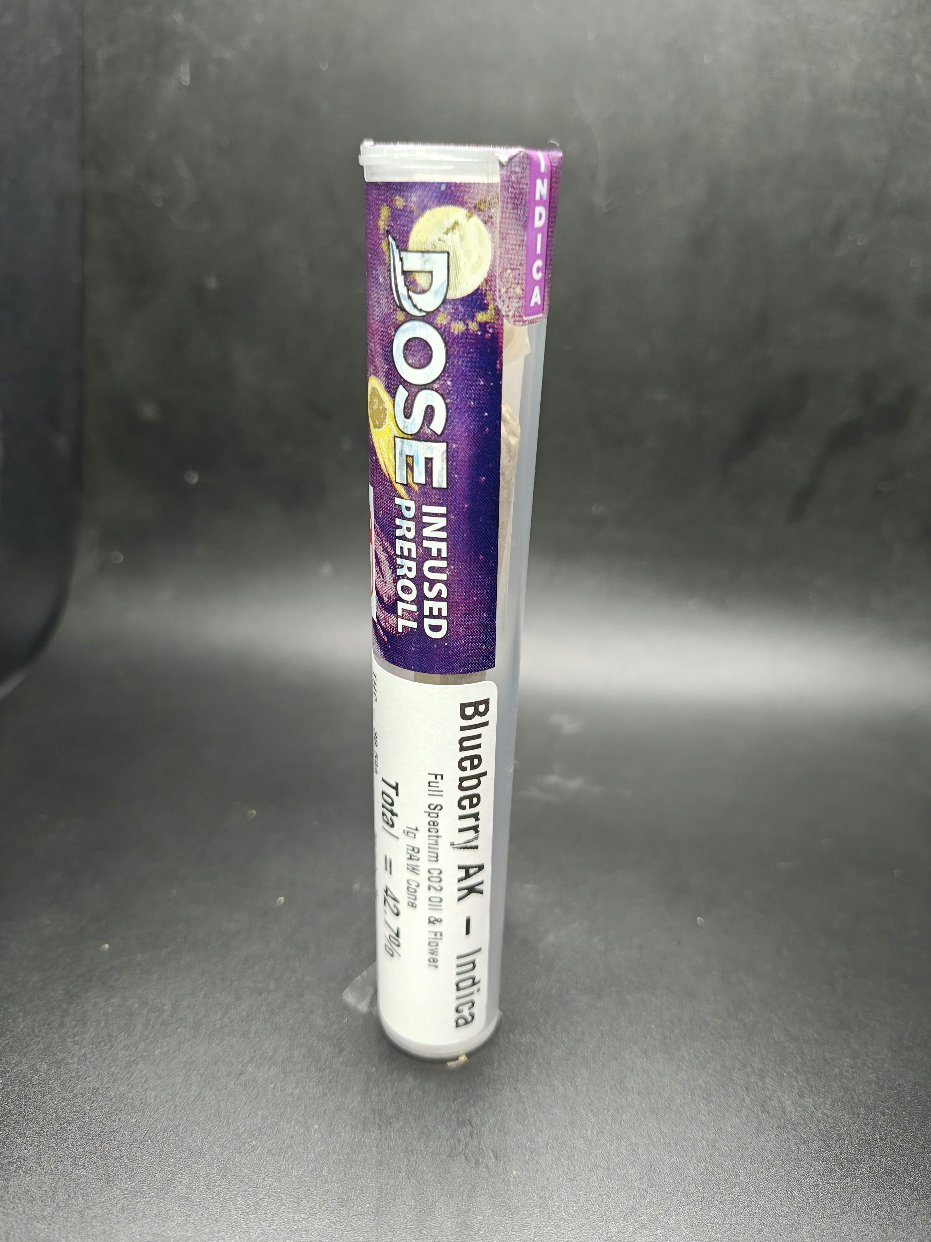 Dose - Blueberry AK - 1G Full Spectrum C02 Oil Infused Raw Cone