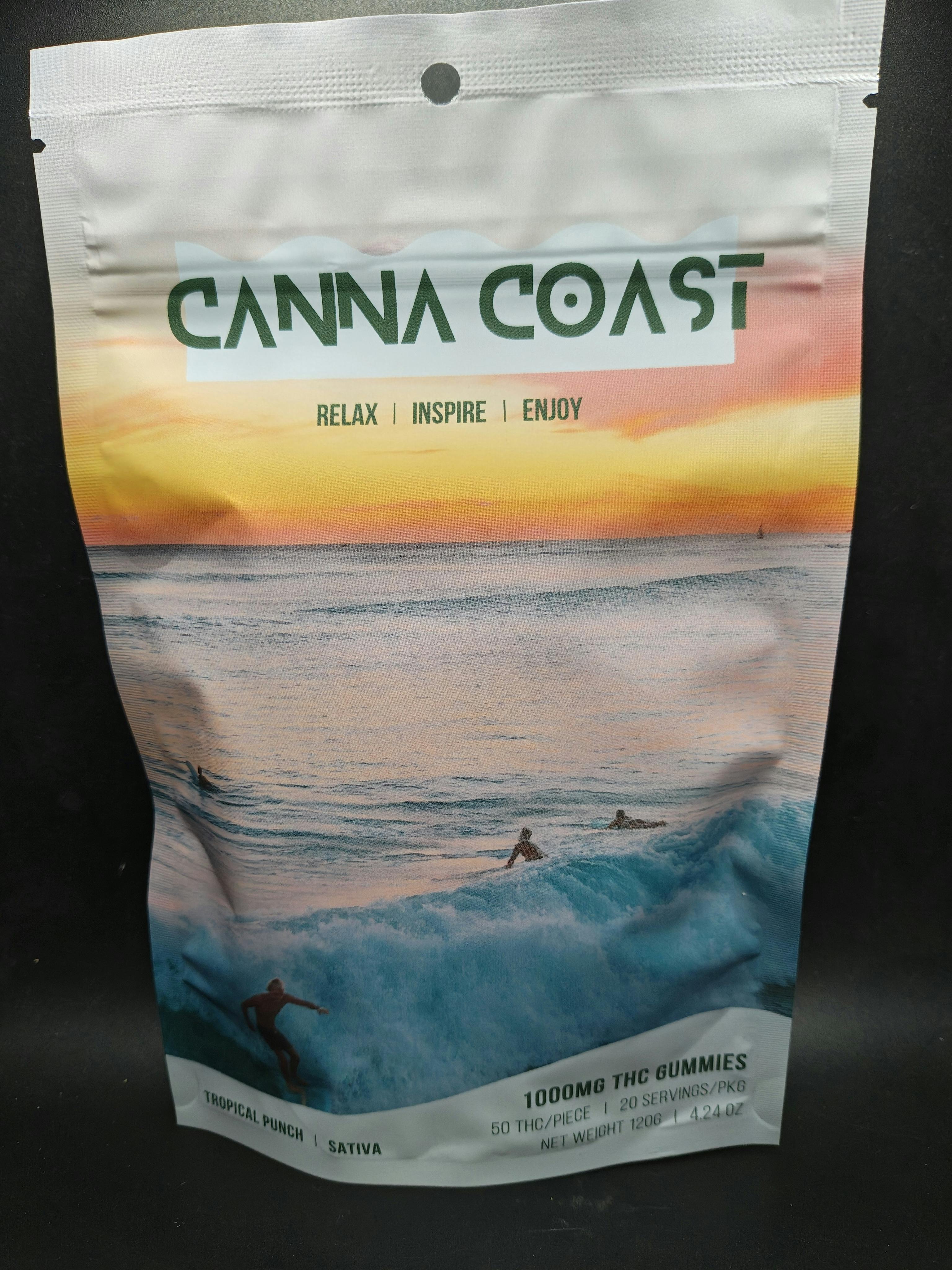Canna Coast - Tropical Punch - 1000MG Gummies
