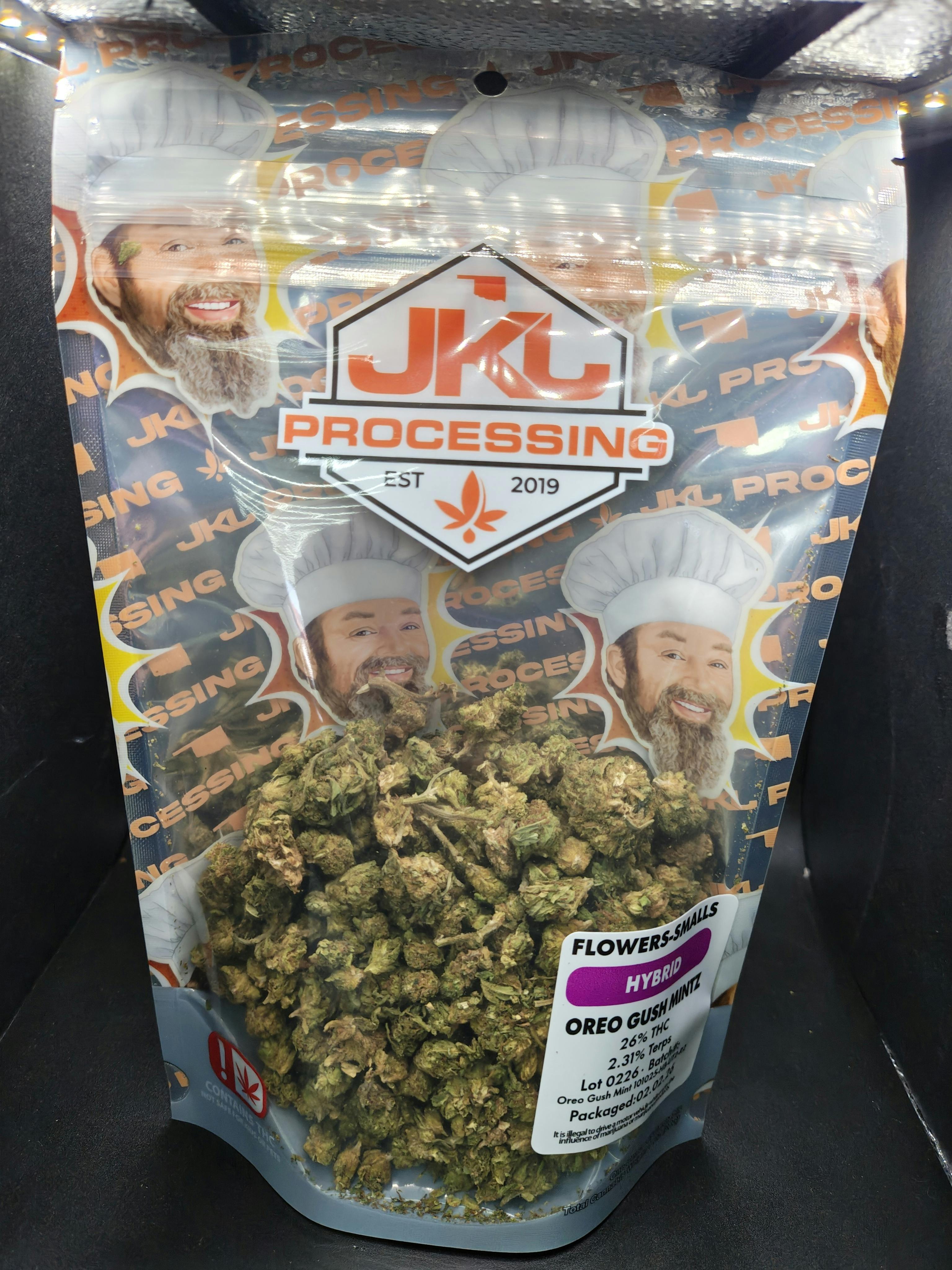 JKJ Processing - Oreo Gush Mints - Pre-Pack Premium Smalls Ounce