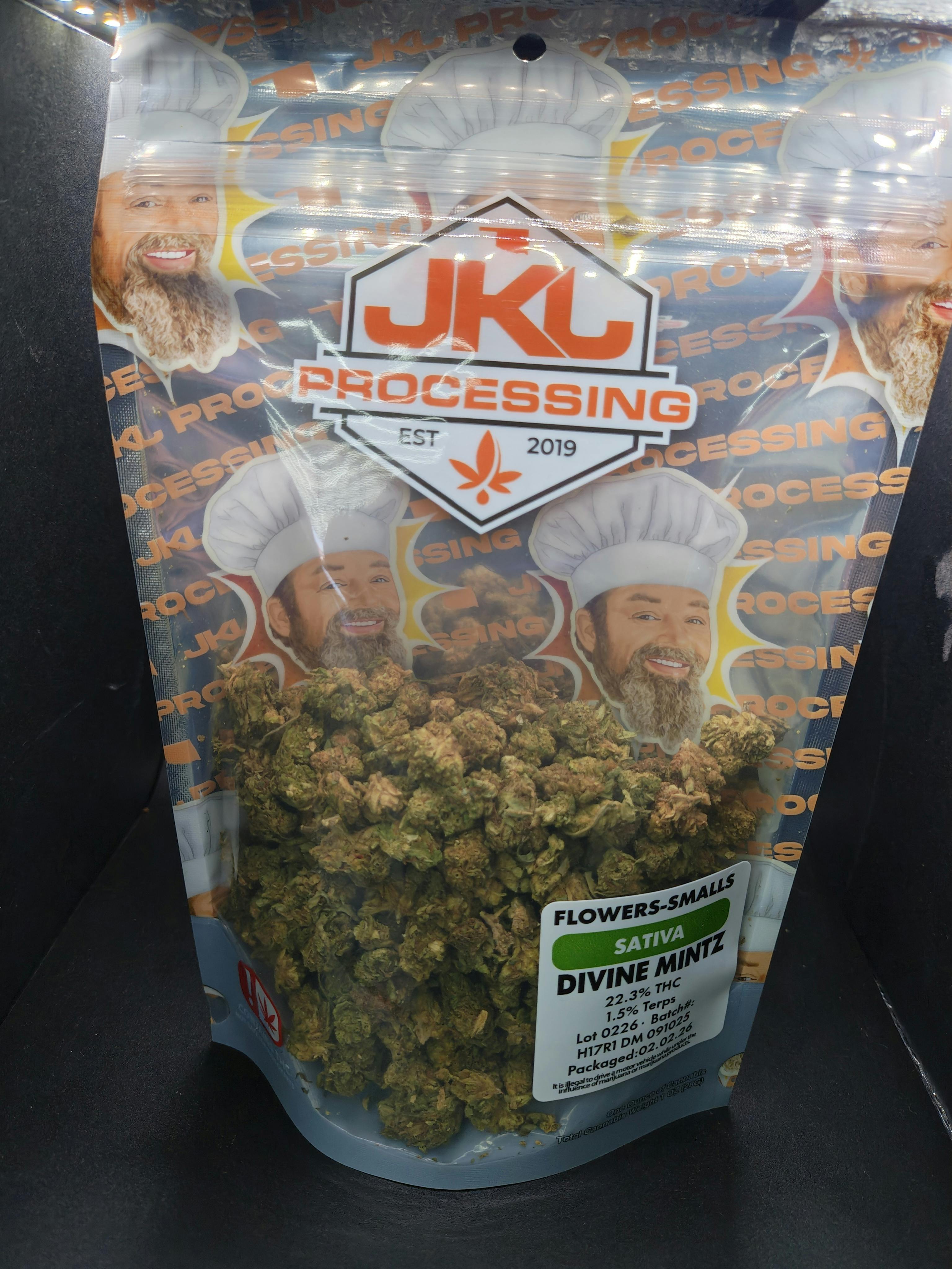 JKJ Processing - Divine Mintz - Pre-Pack Premium Smalls Ounce