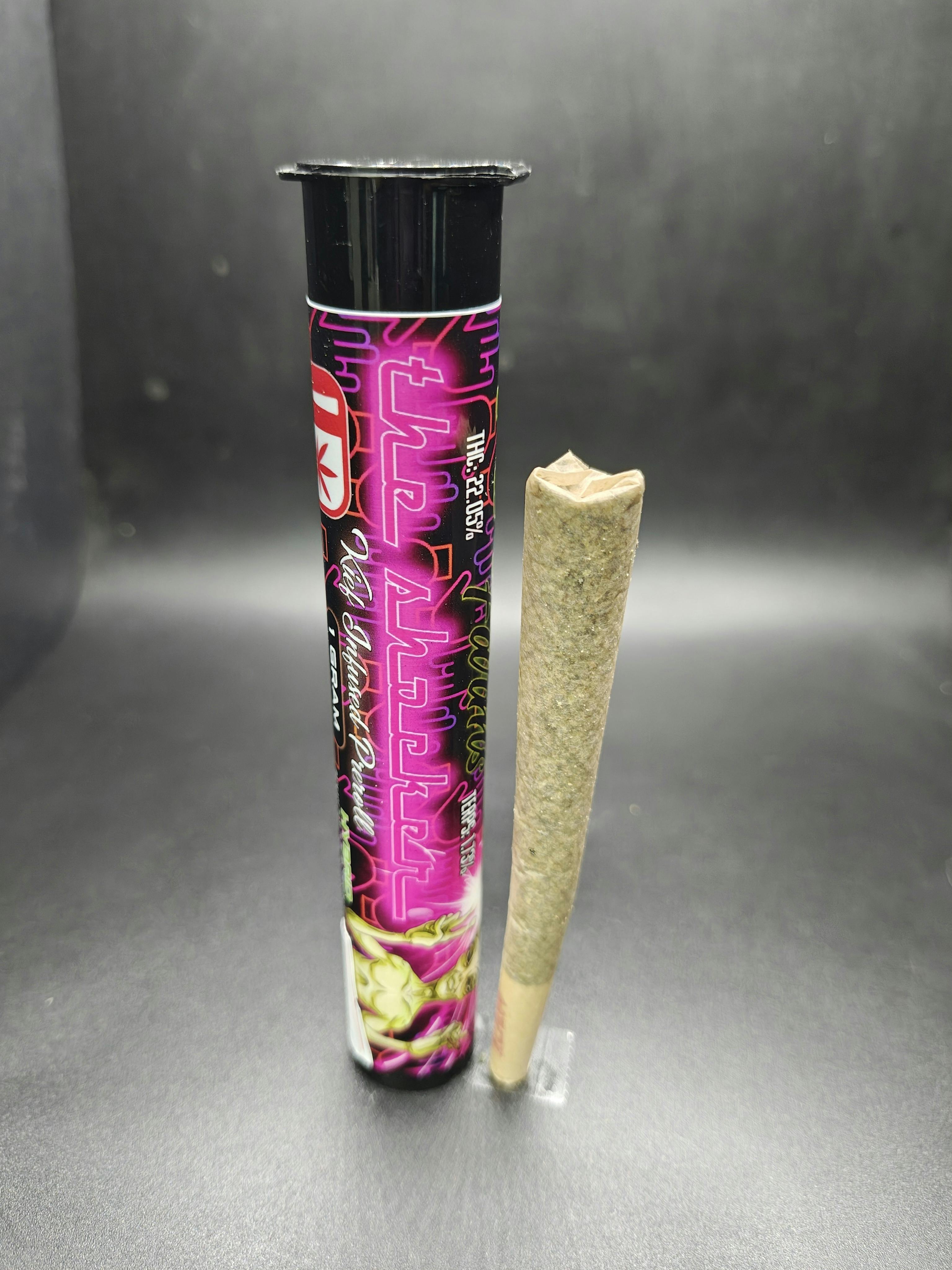 Area 52 Farms - The Shocker - 1G Keif Infused Pre Roll (10G/$17.24)