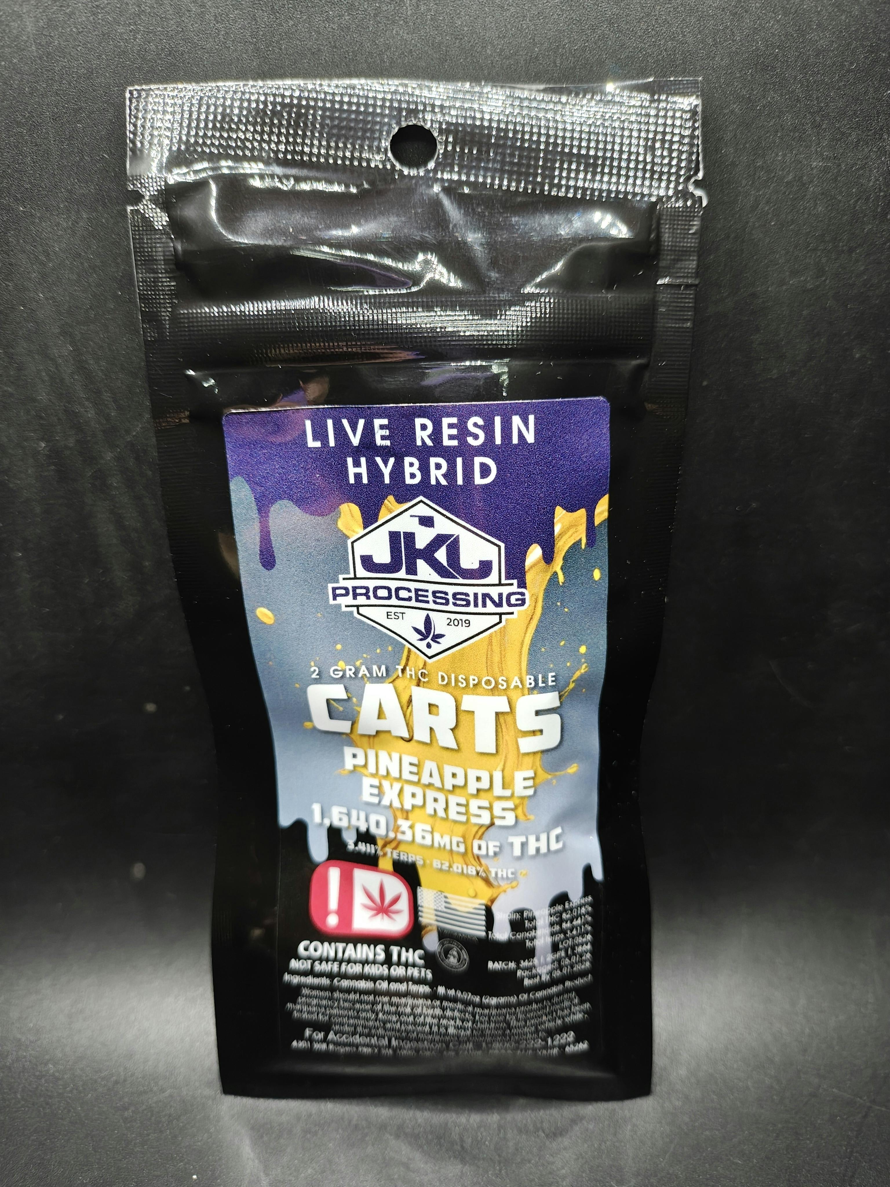 JKJ Processing - Pineapple Express - 2G Live Resin Disposable