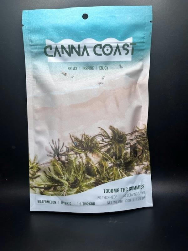 Canna Coast - Watermelon - 1000MG Gummies
