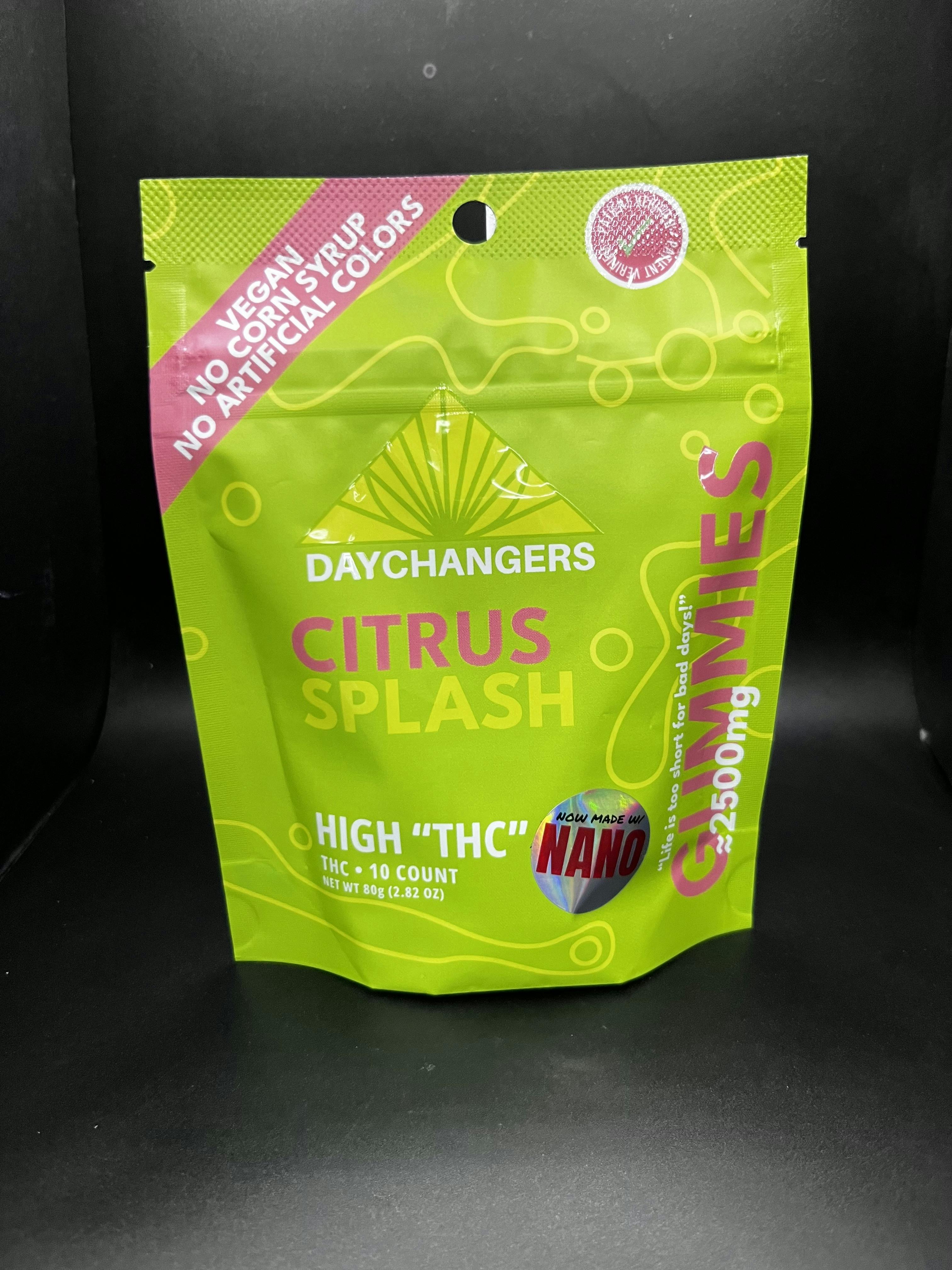 Day Changers | NANO Citrus Splash Gummies (10ct.) | 250mg ea.: 2500mg