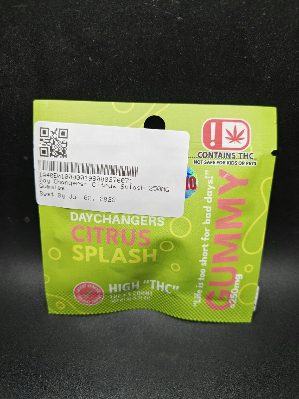 Day Changers | Citrus Splash Single Gummy | 250mg