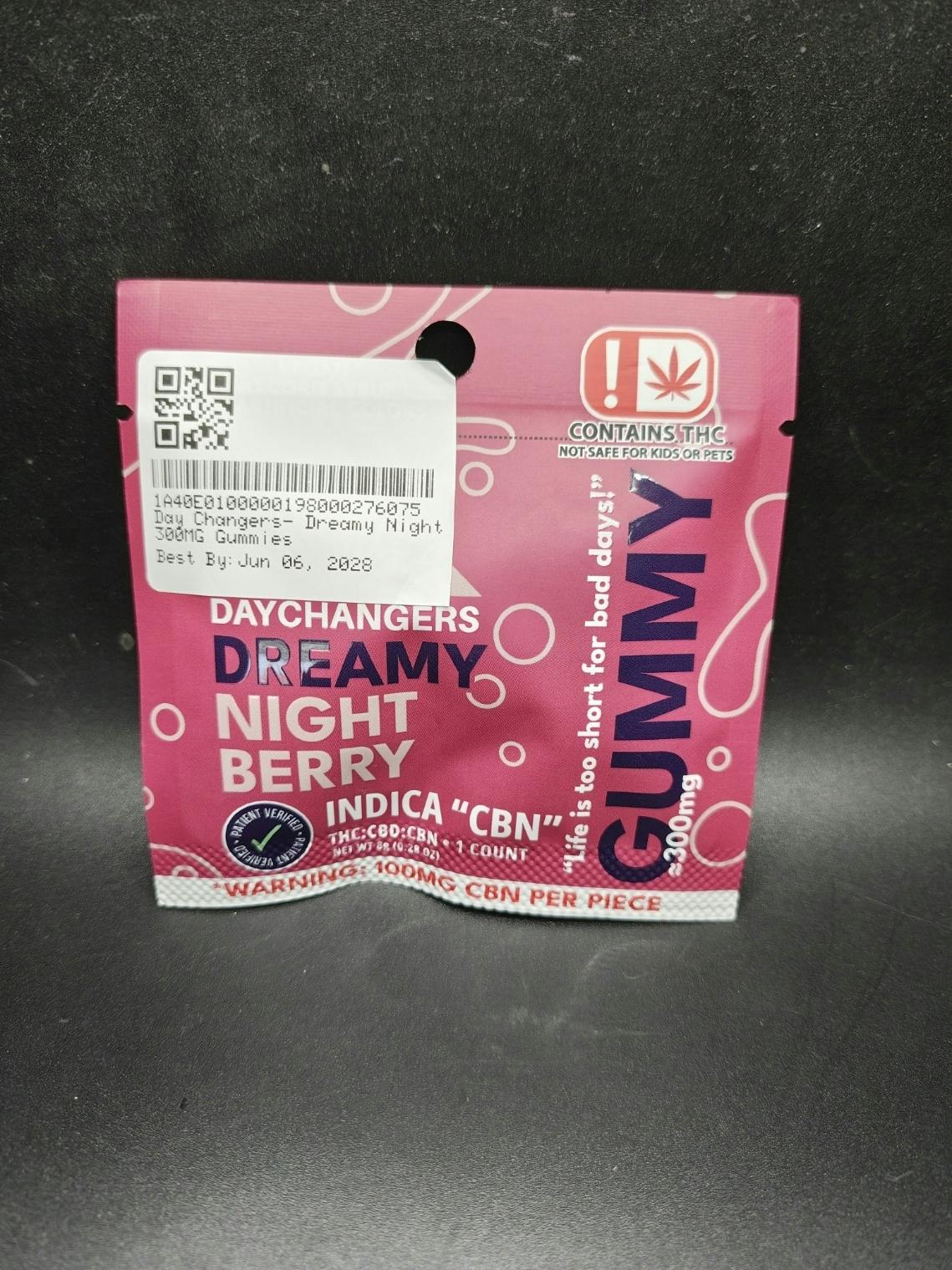 Day Changers | Dreamy Night Berry Single Gummy | 300mg