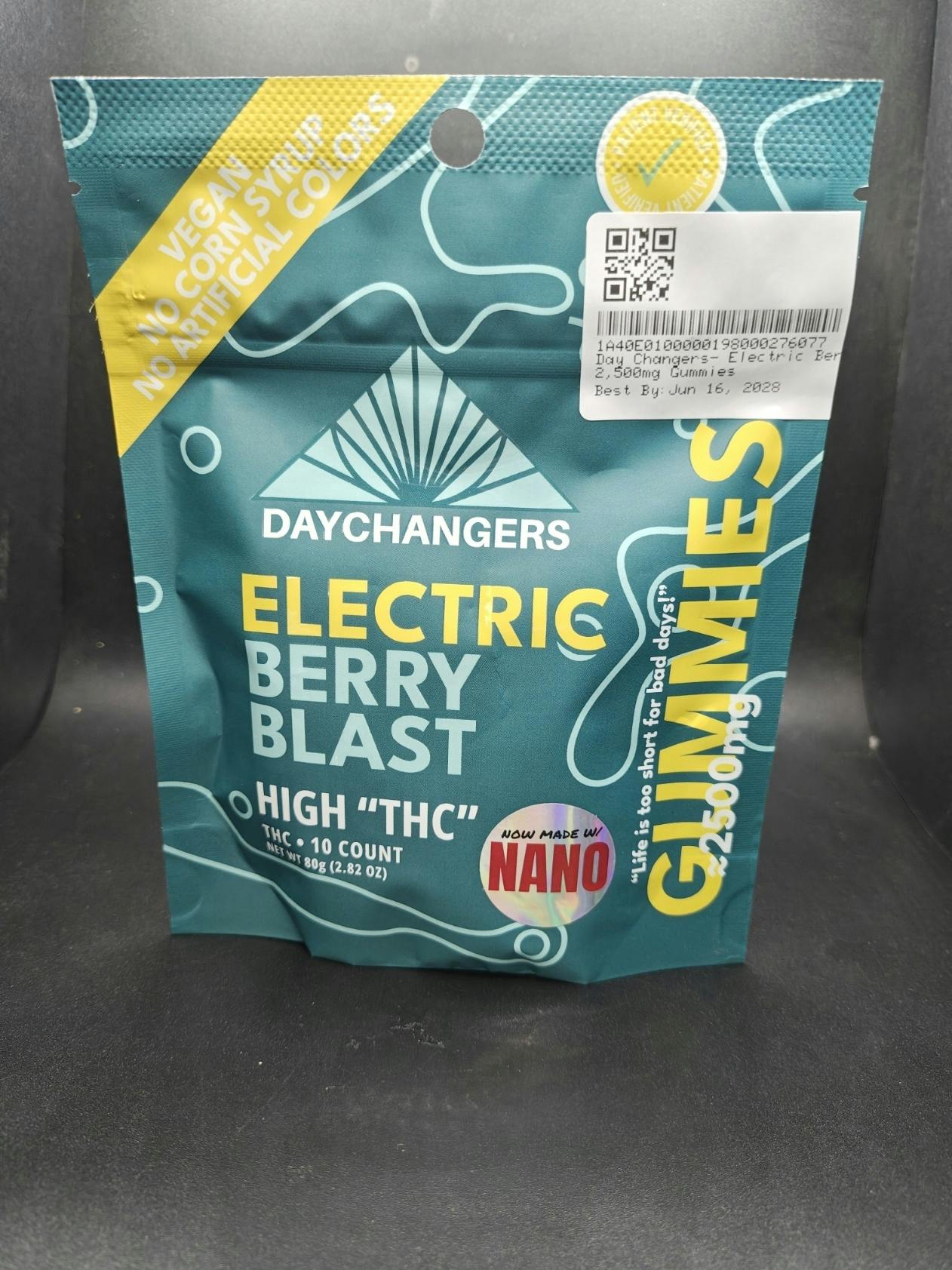 Day Changers | Electric Berry Blast Gummies (10ct.) | 2500mg