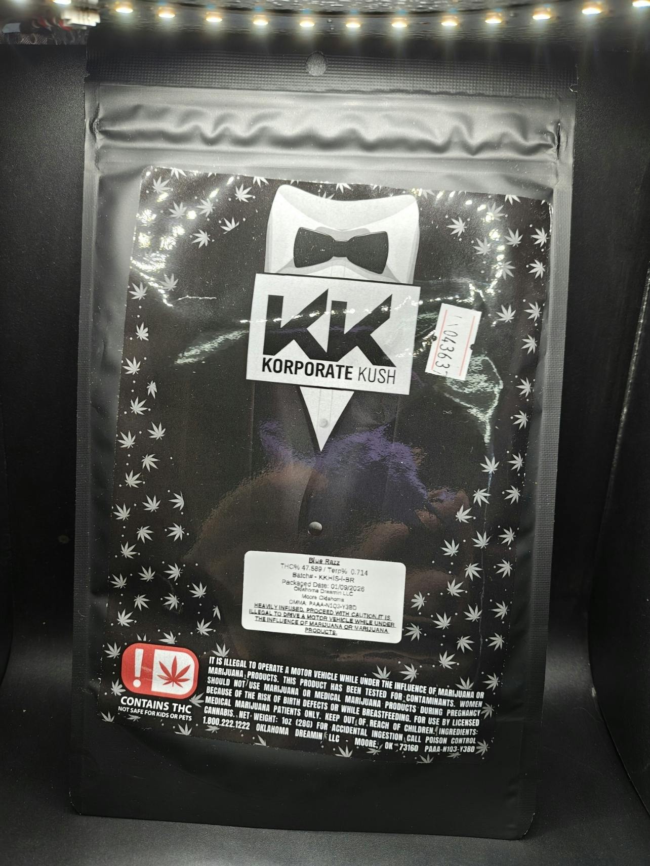 Korp Kush - Blue Razz - Infused Pre-Pack Shake
