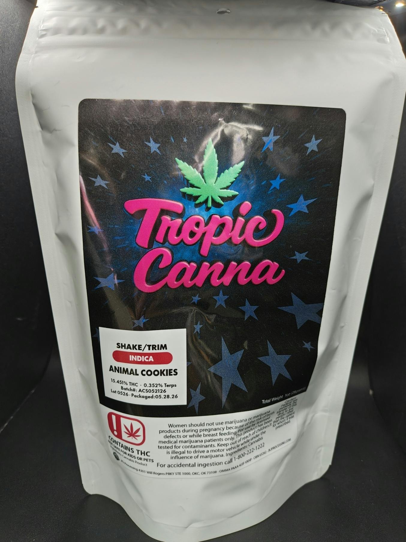 Tropic Canna - Animal Cookies - Pre-Pack Discount Shake Ounce