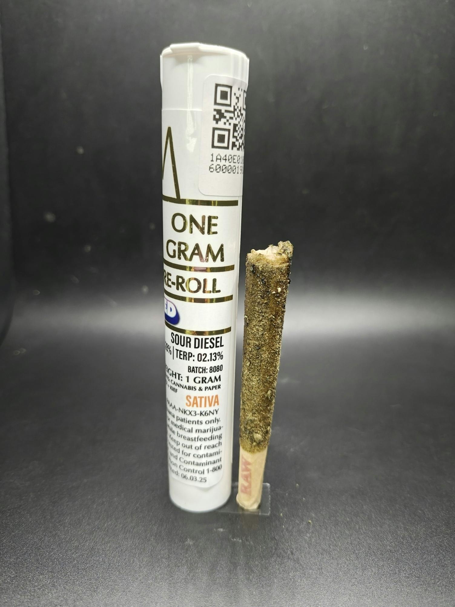 White Mousse - Sour Diesel - 1G Terp Sauce and Kief Infused Pre Roll