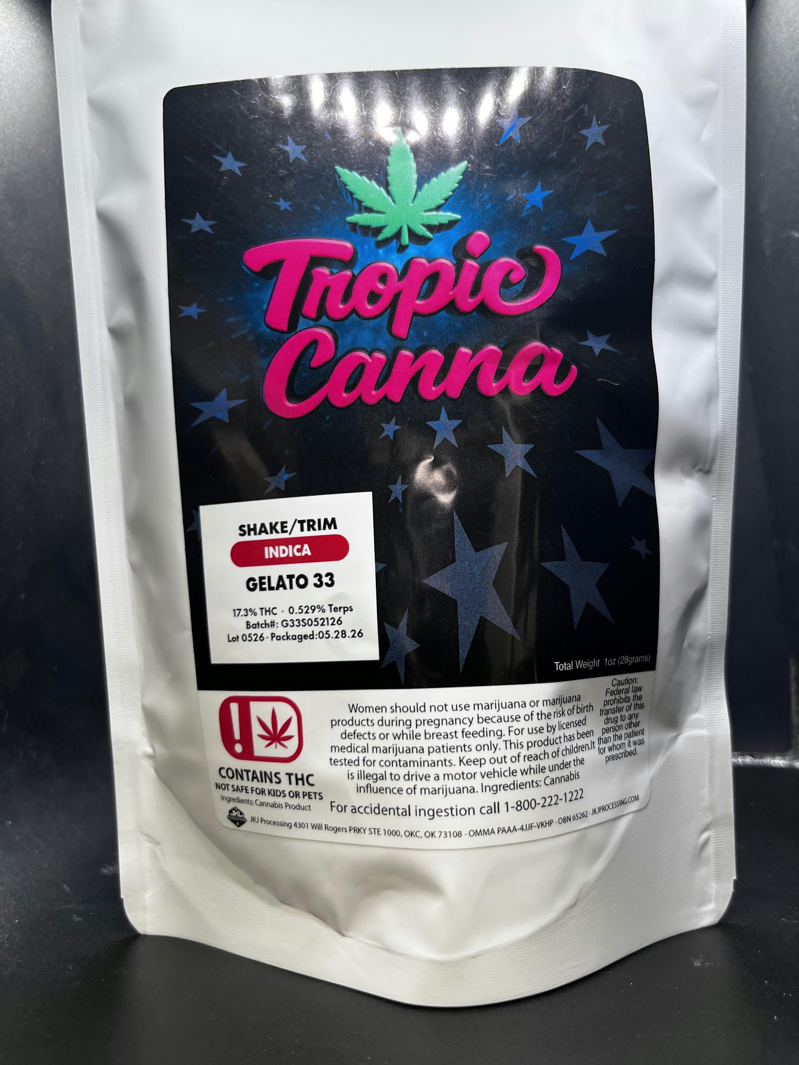 Tropic Canna - Gelato 33 - Pre-Pack Discount Shake
