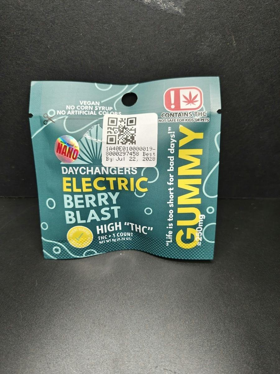 Day Changers | Electric Berry Blast Single Gummy | 250mg