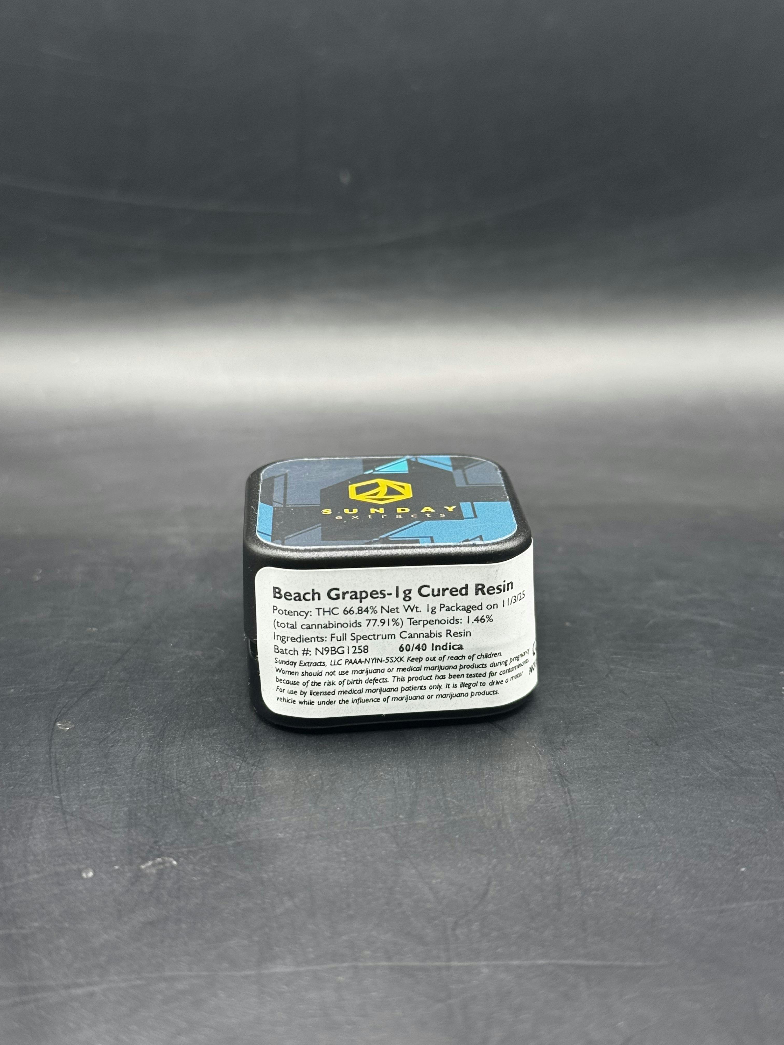 Sunday Extracts - Beach Grapes - 1G Concentrate (12G/$86.20)