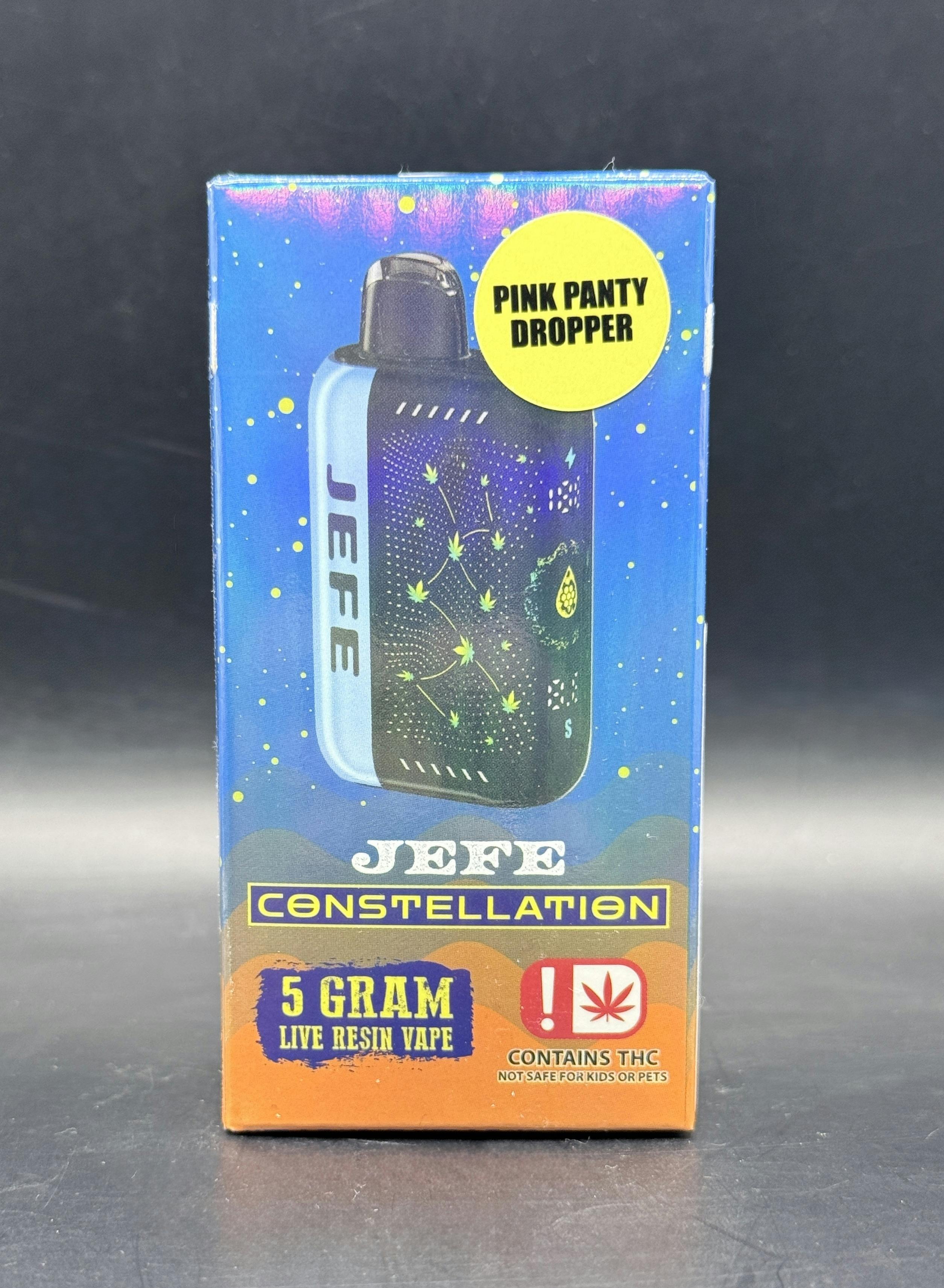 Jefe Constellation - Pink Panty Dropper - 5G Live Resin Disposable