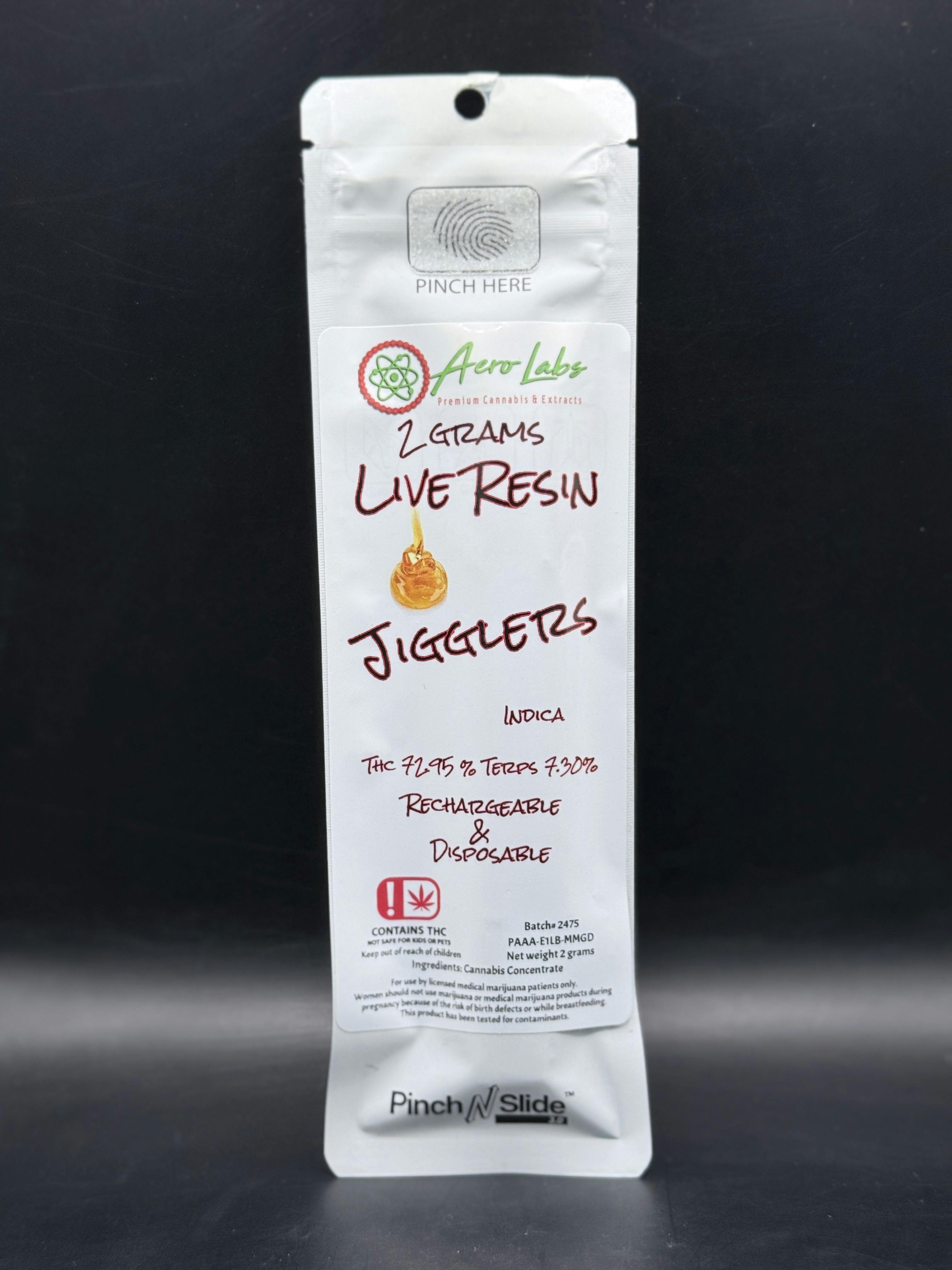 Aero Labs- Jigglers 2G Live Resin Disposable