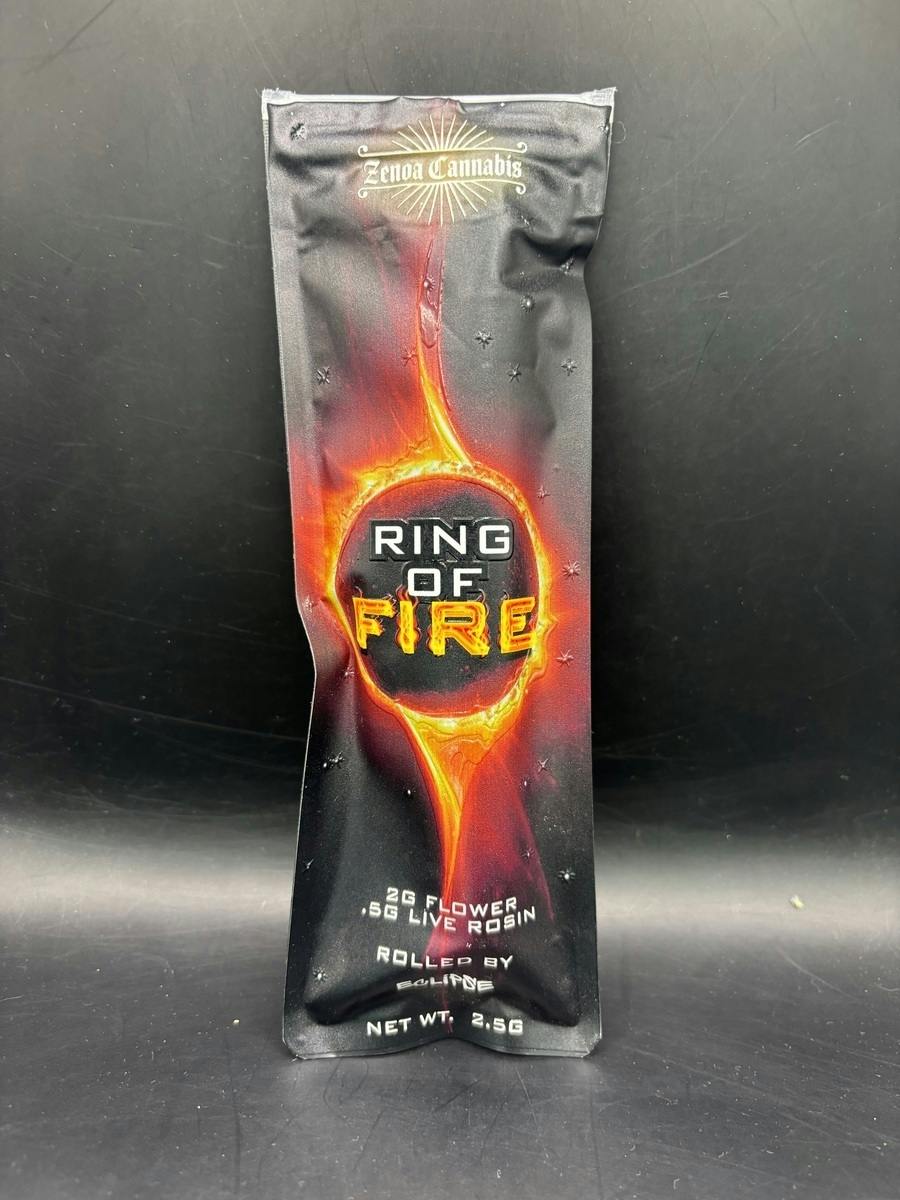 Zenoa - Ring of Fire - Rainbow Sherbet -2G Flower & .5g Live Rosin