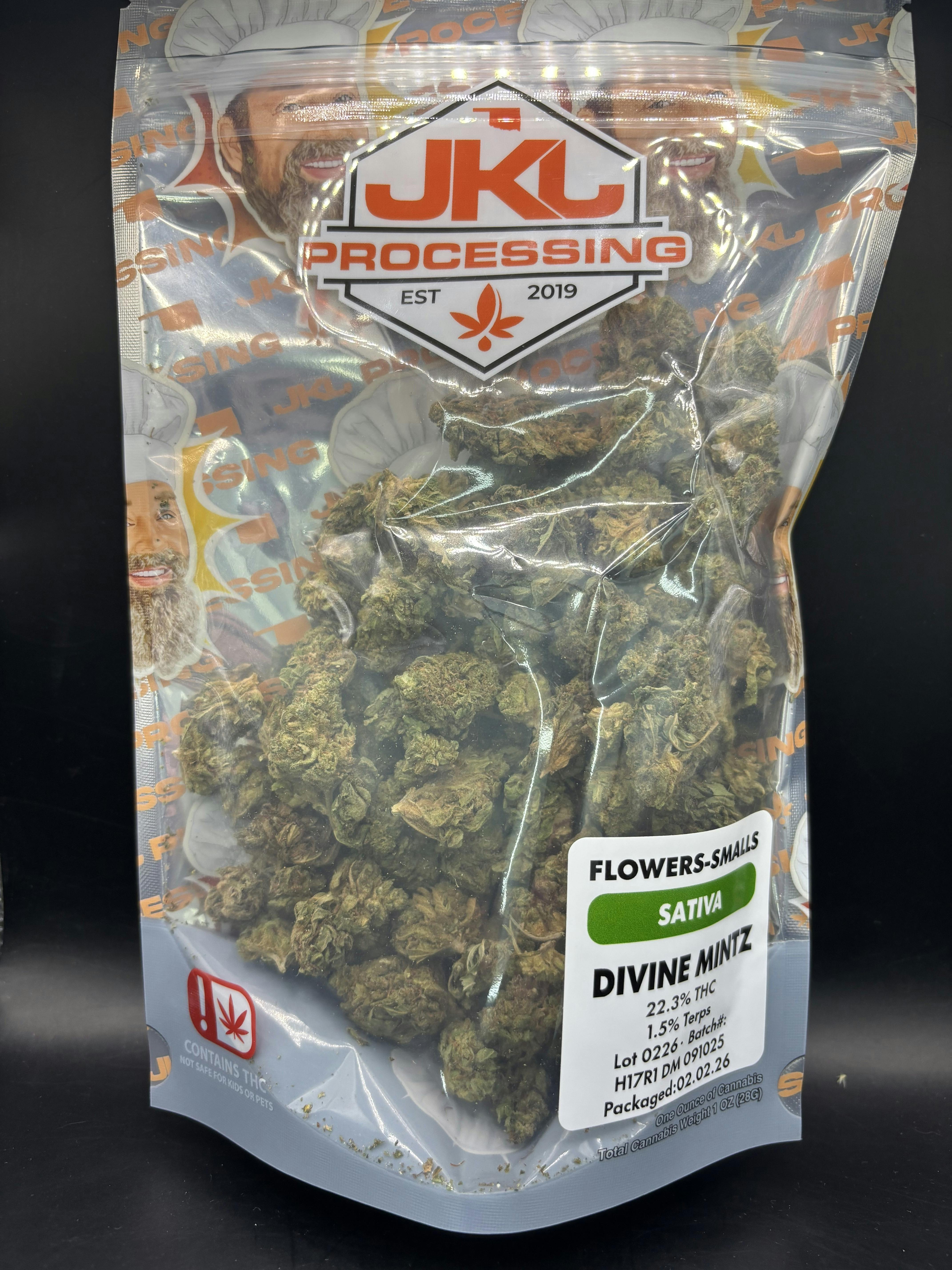 JKJ Processing - Divine Mintz - Pre-Pack Premium Smalls Ounce