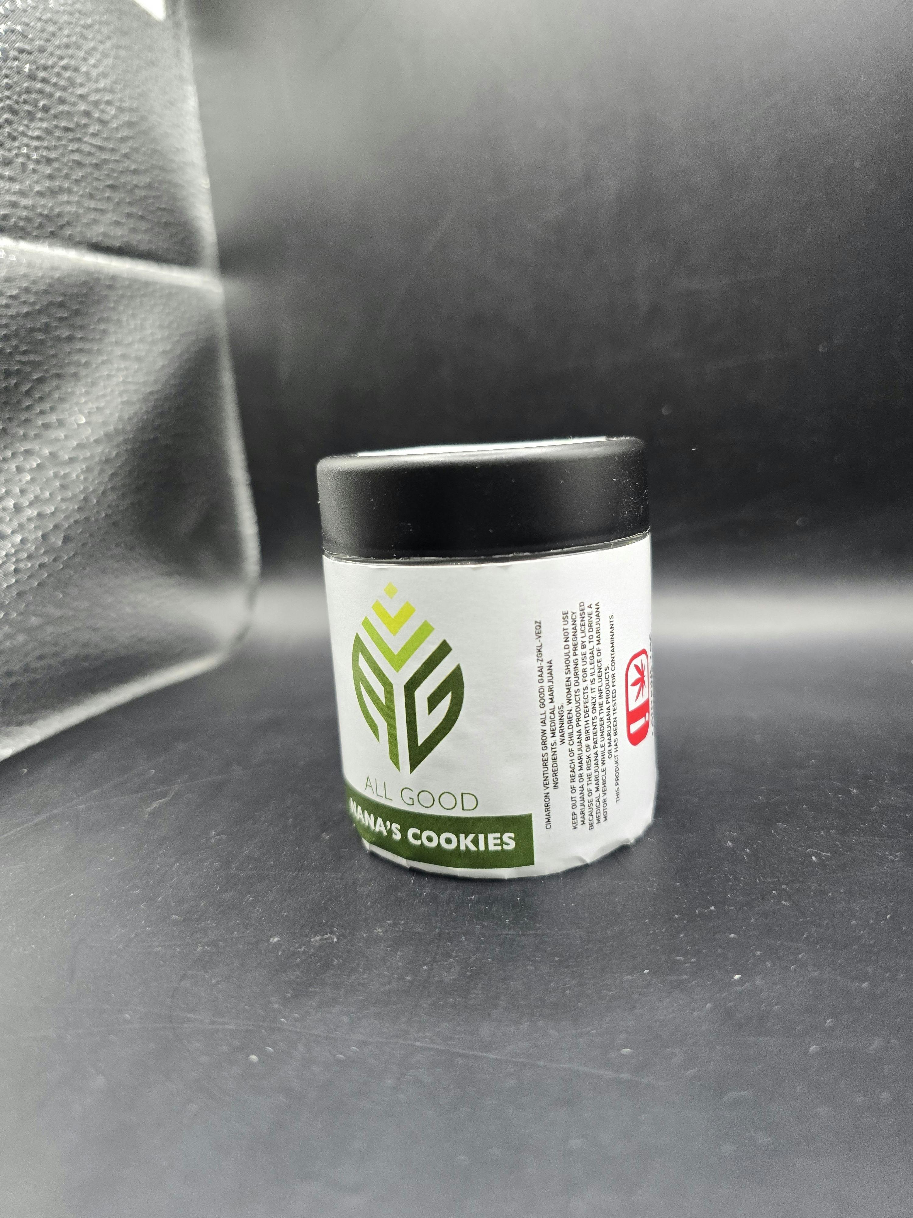 All Good - Nana's Cookies - Discount Pre-Pack Flower (7G/$30.17) (14G/$51.72)