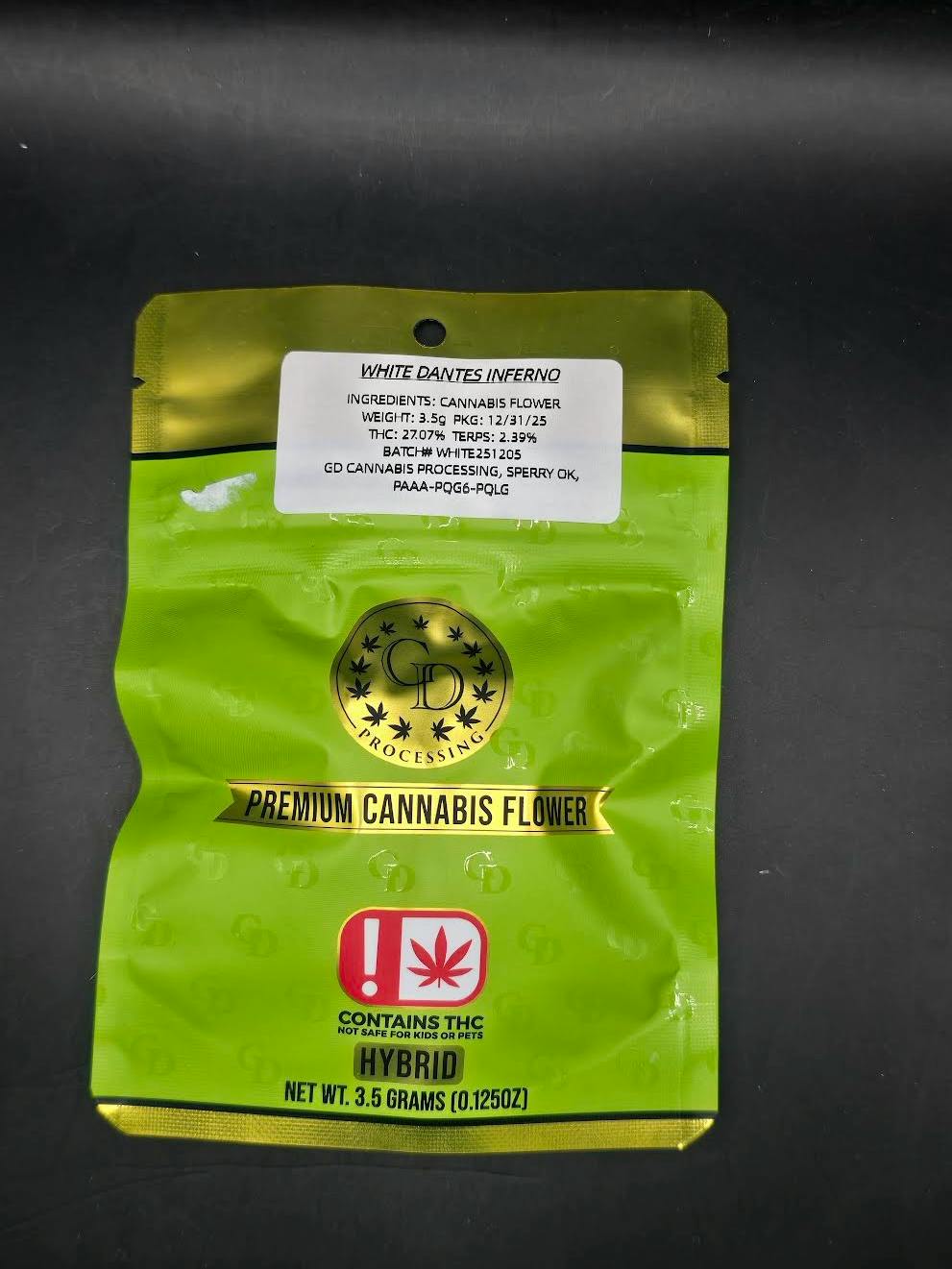 GD Processing - White Dantes Inferno - Discount Pre-Pack Flower