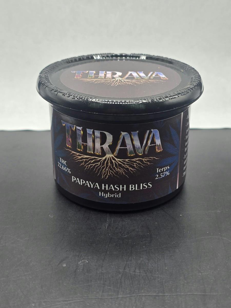 Thrava - Papaya Hash Bliss - Top Shelf Pre-Pack Flower