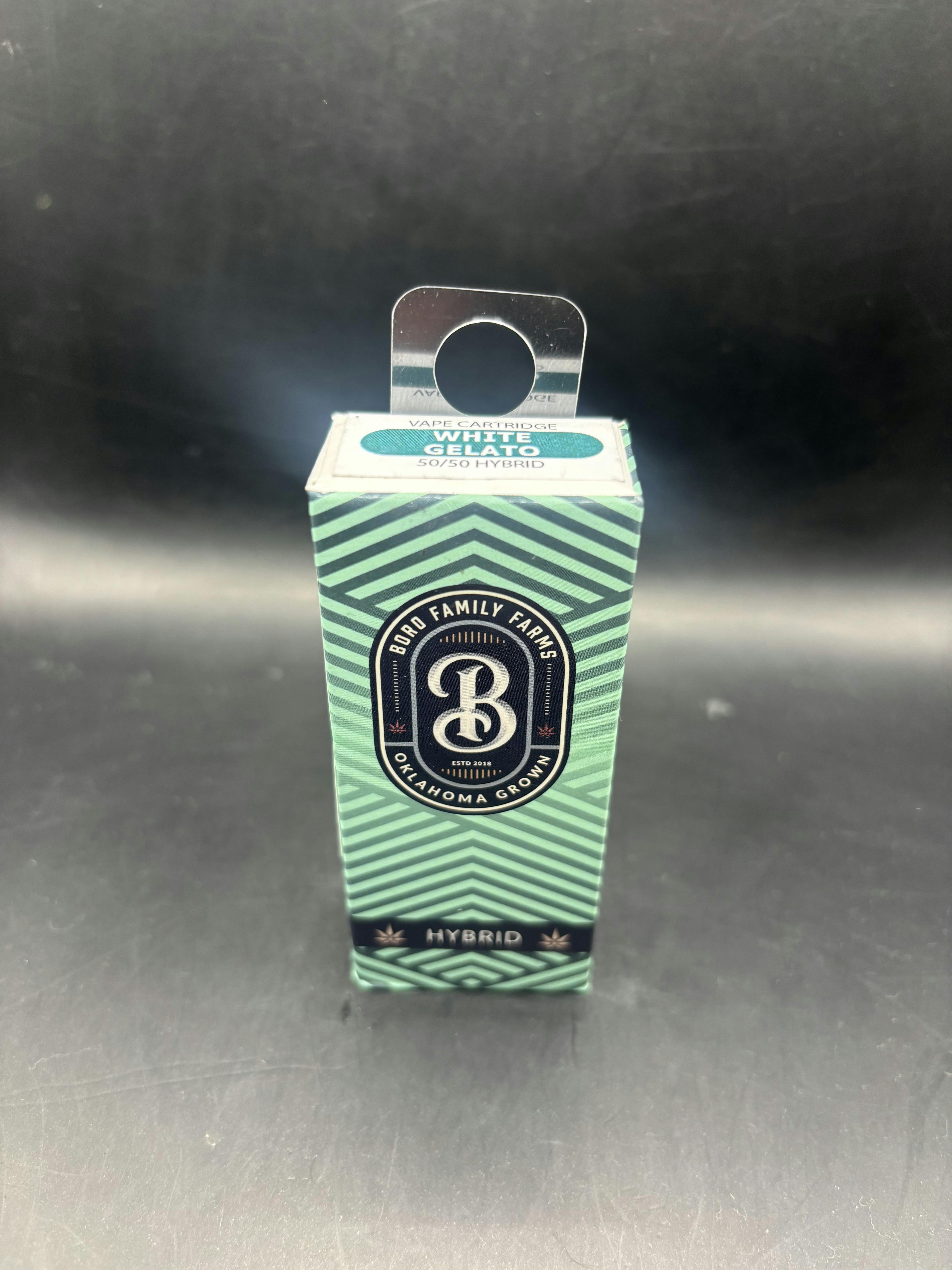 Boro Family Farms - White Gelato - 1G Cartridge (15G/$86.20)