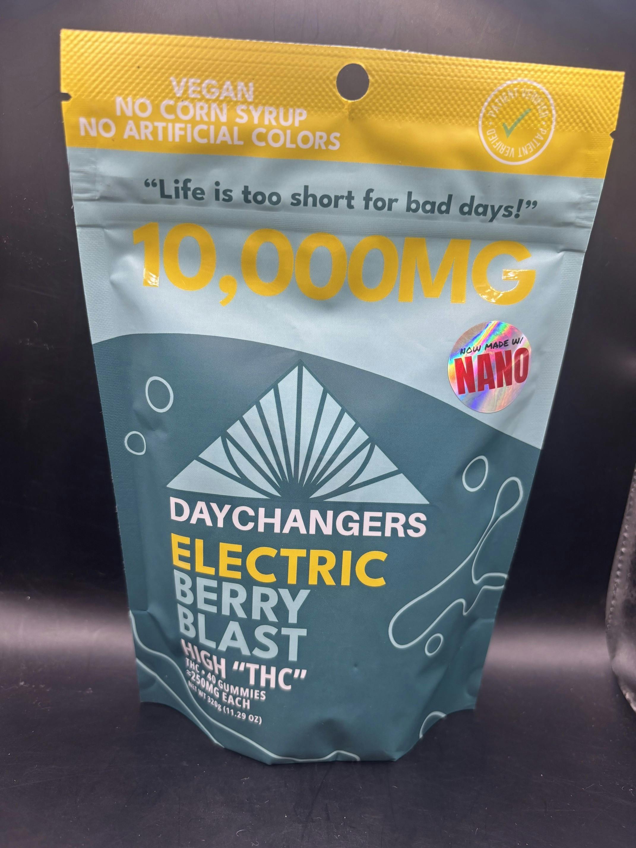 Day Changer -Electric Berry Blast(40ct). - Nano High THC 10,000MG
