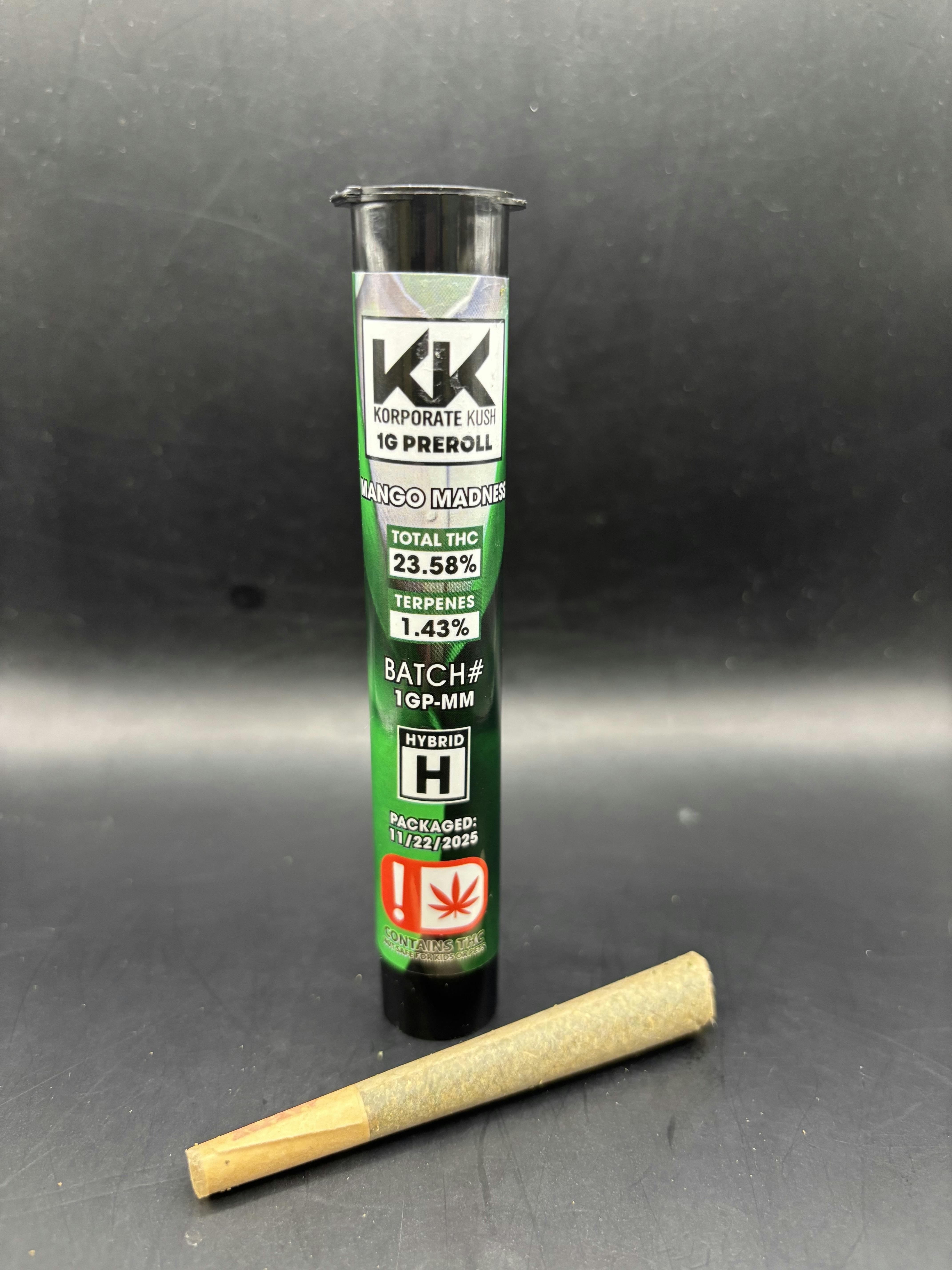 Korp Kush - Sunday Driver - 1G Pre Roll (3G/$4.31) (20G/$25.86)