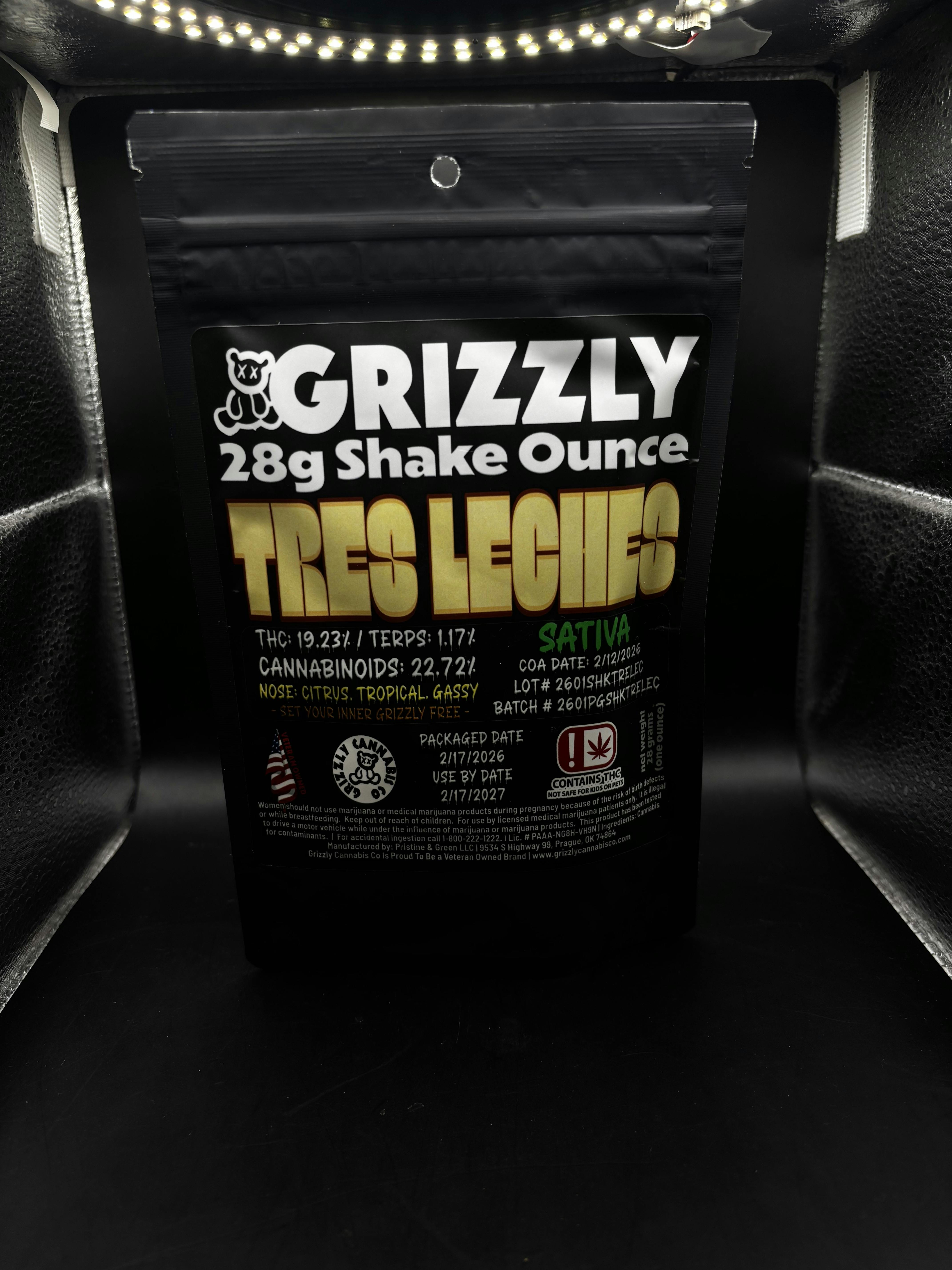 Grizzly - Tres Leches - Pre-Pack Shake (2oz/$30.17) (3oz/$38.79)