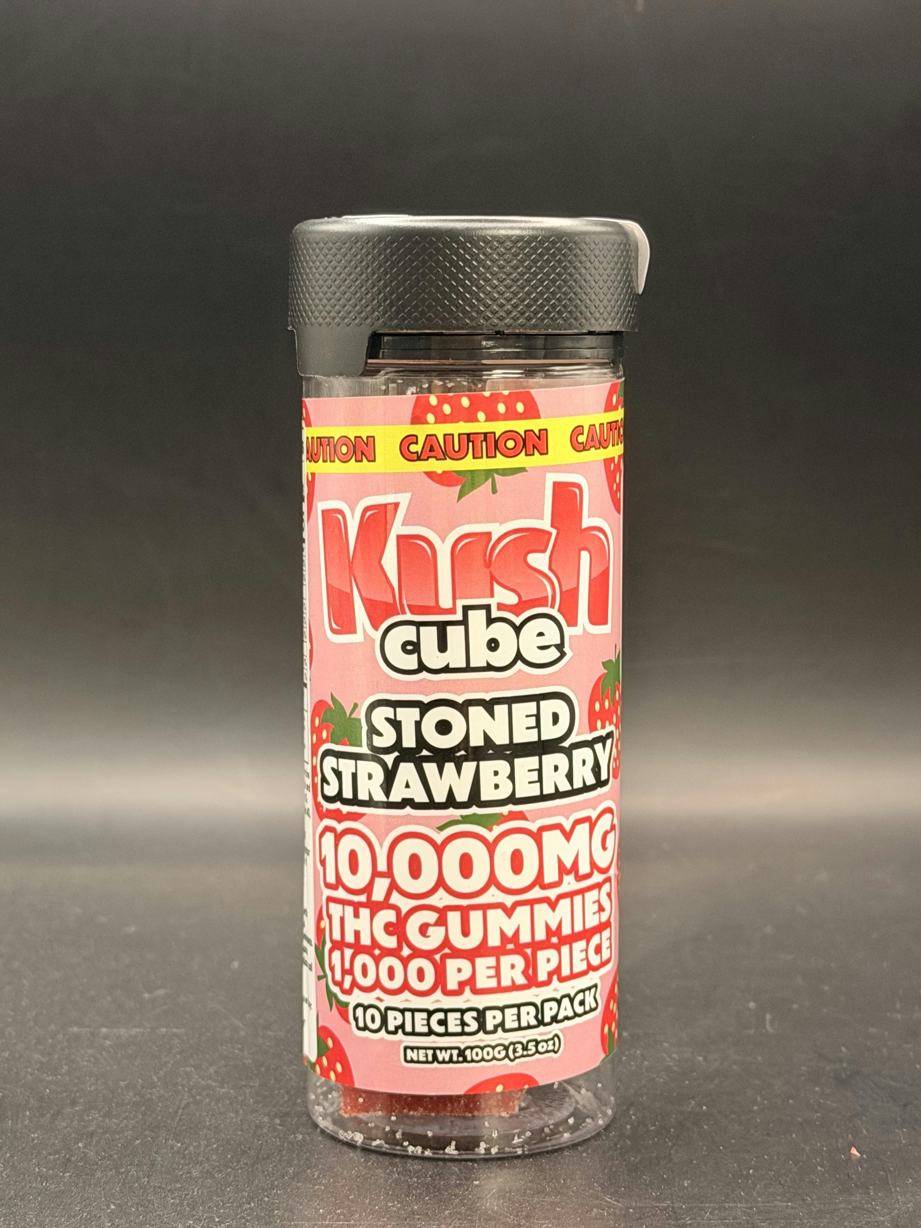 Kush Cube - Stoned Strawberry - 10,000MG Gummies