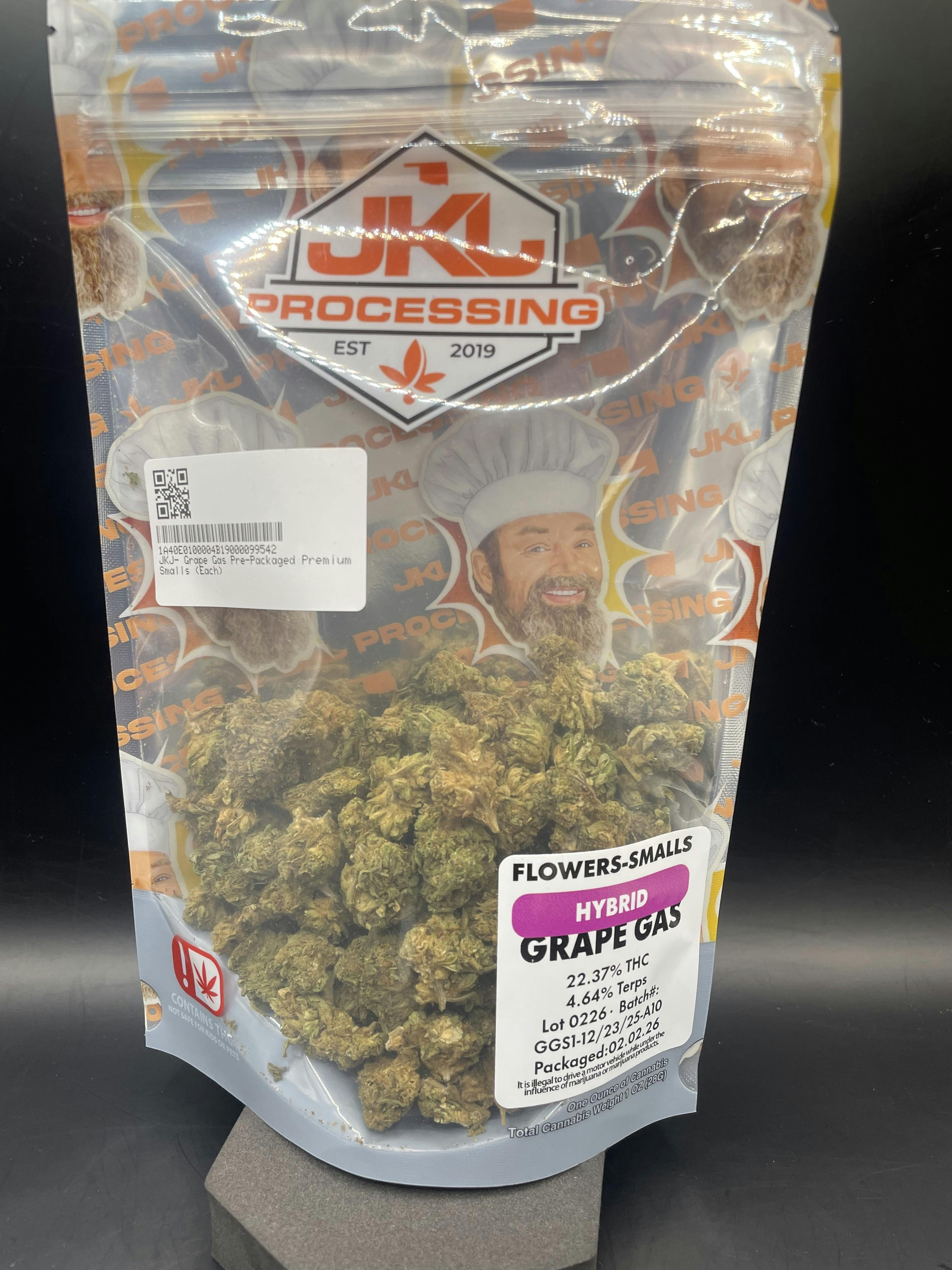 JKJ Processing - Grape Gas - Pre-Pack Premium Smalls Ounce