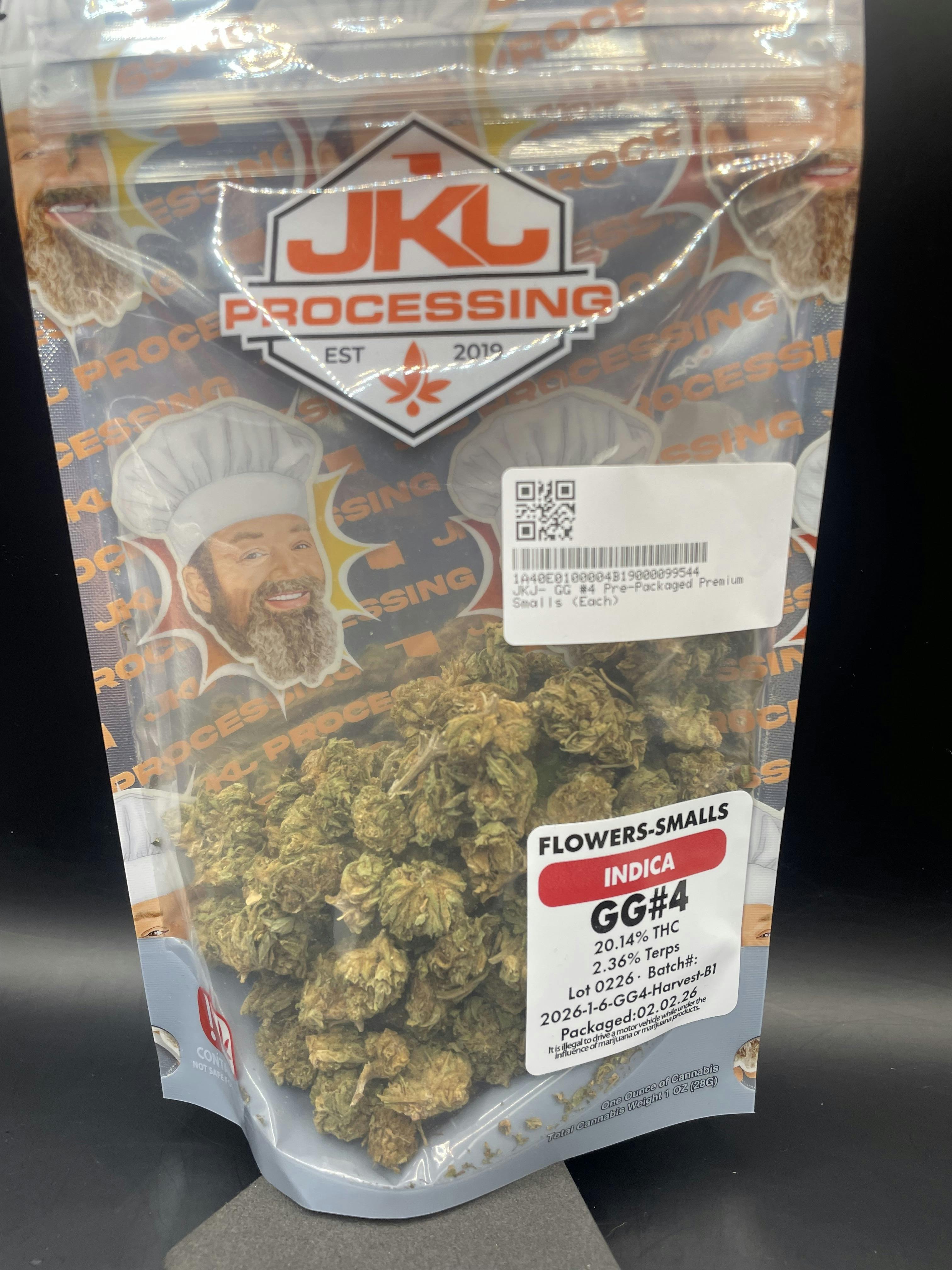 JKJ Processing - GG #4 - Pre-Pack Premium Smalls Ounce