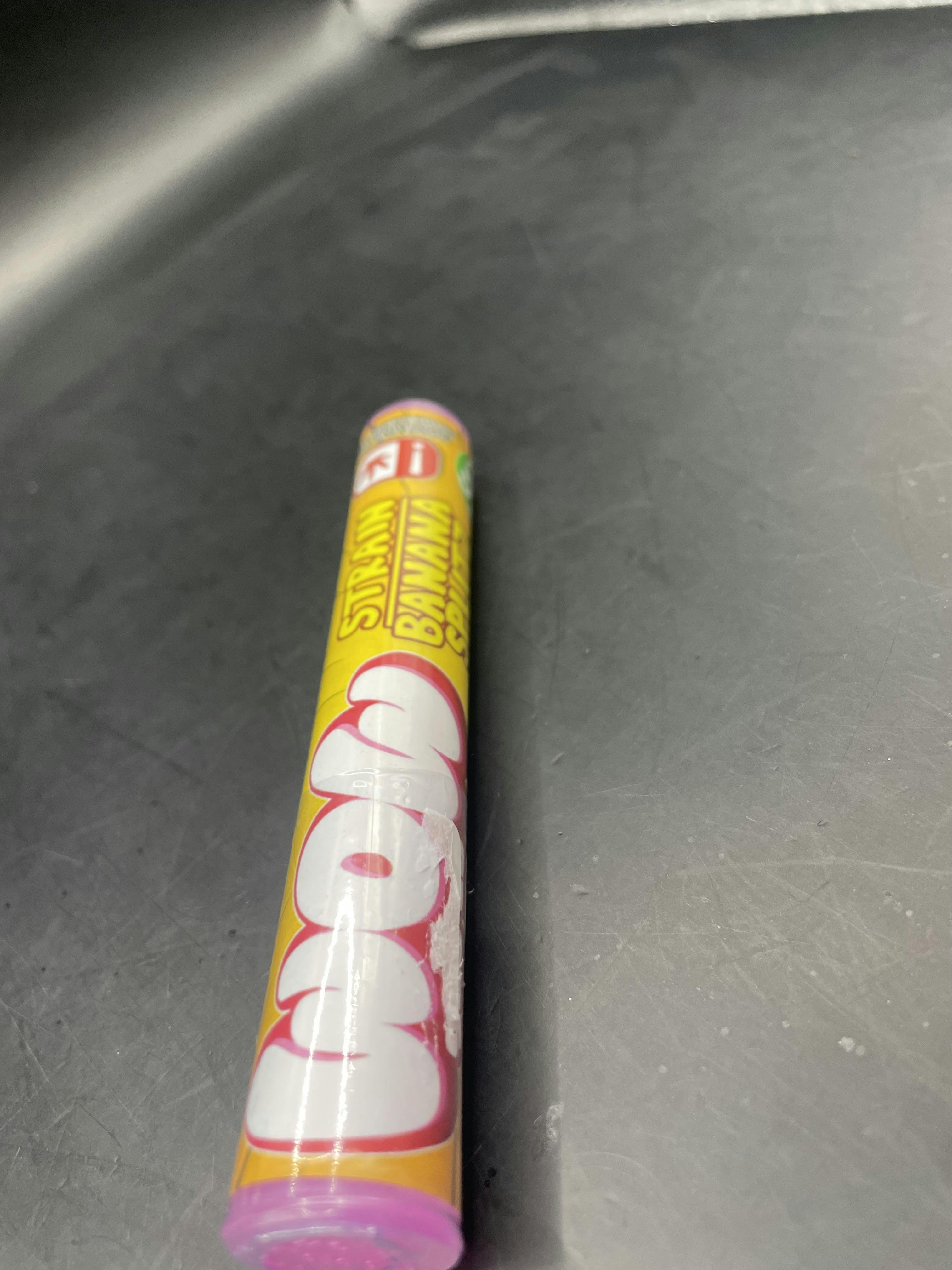 W.O.W. - Banana Splitz - Hash-Diamond-Kief Infused 2G Pre Roll