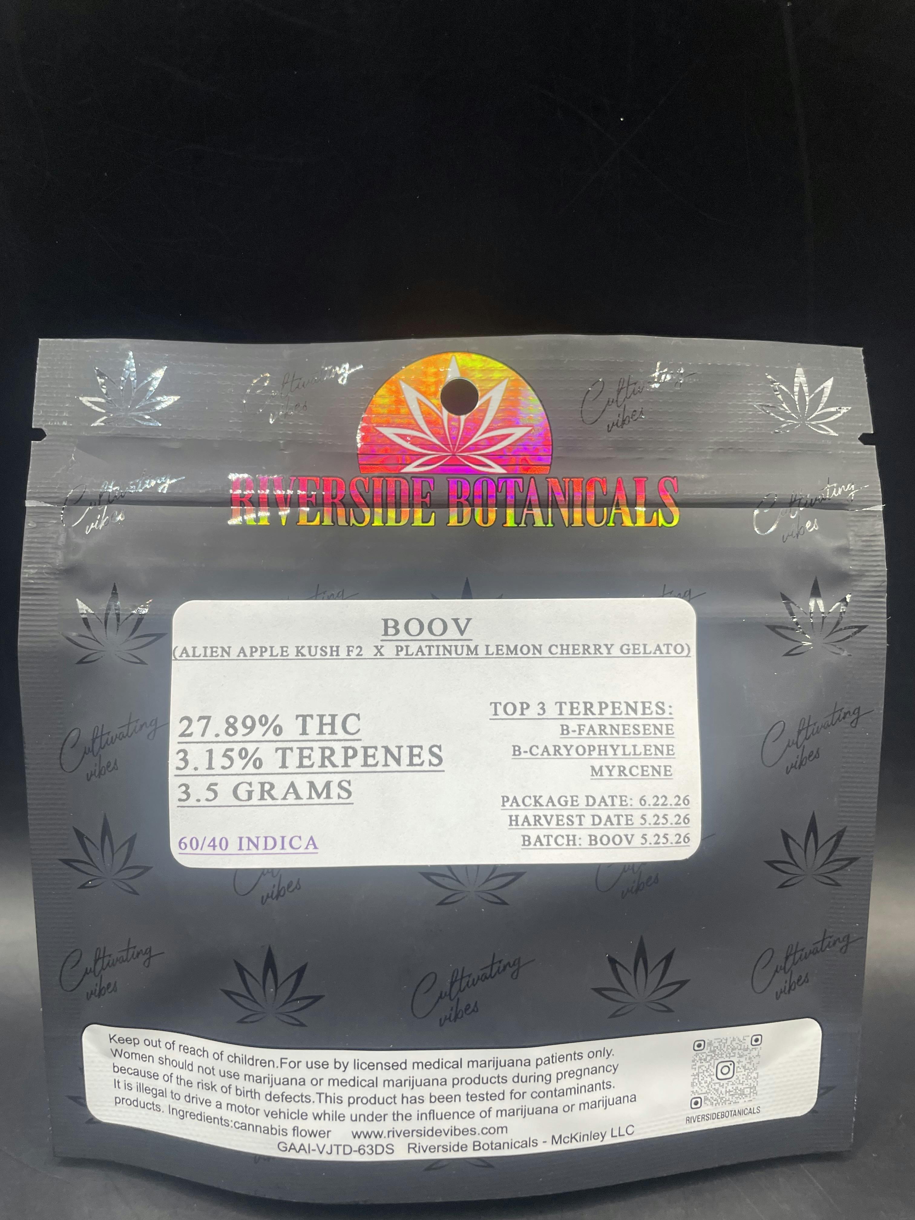 Riverside Botanical's - Boov - Pre-Packaged Flower 3.5G