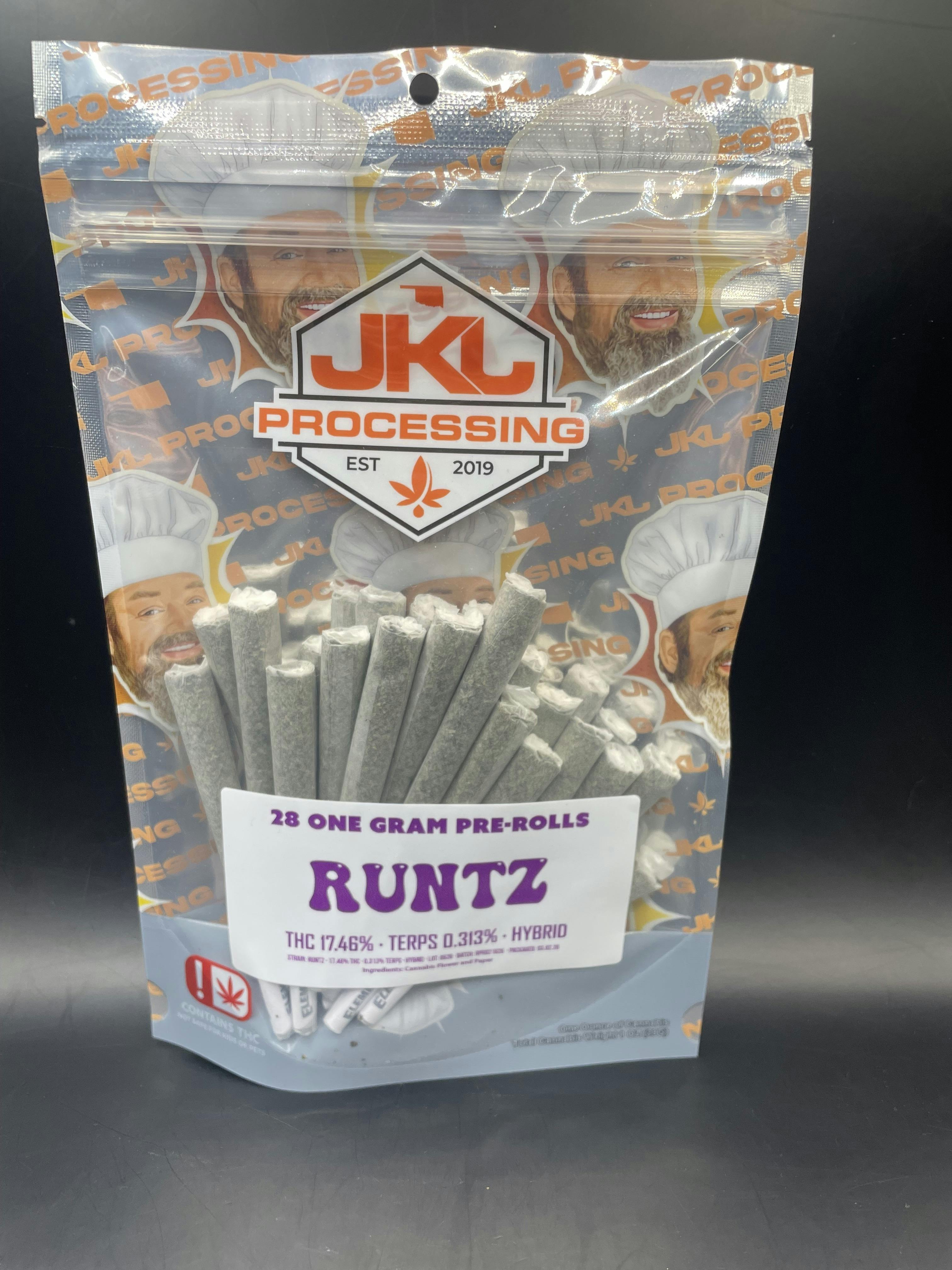 JKJ Processing - Runtz - 28G Pre Roll Pack