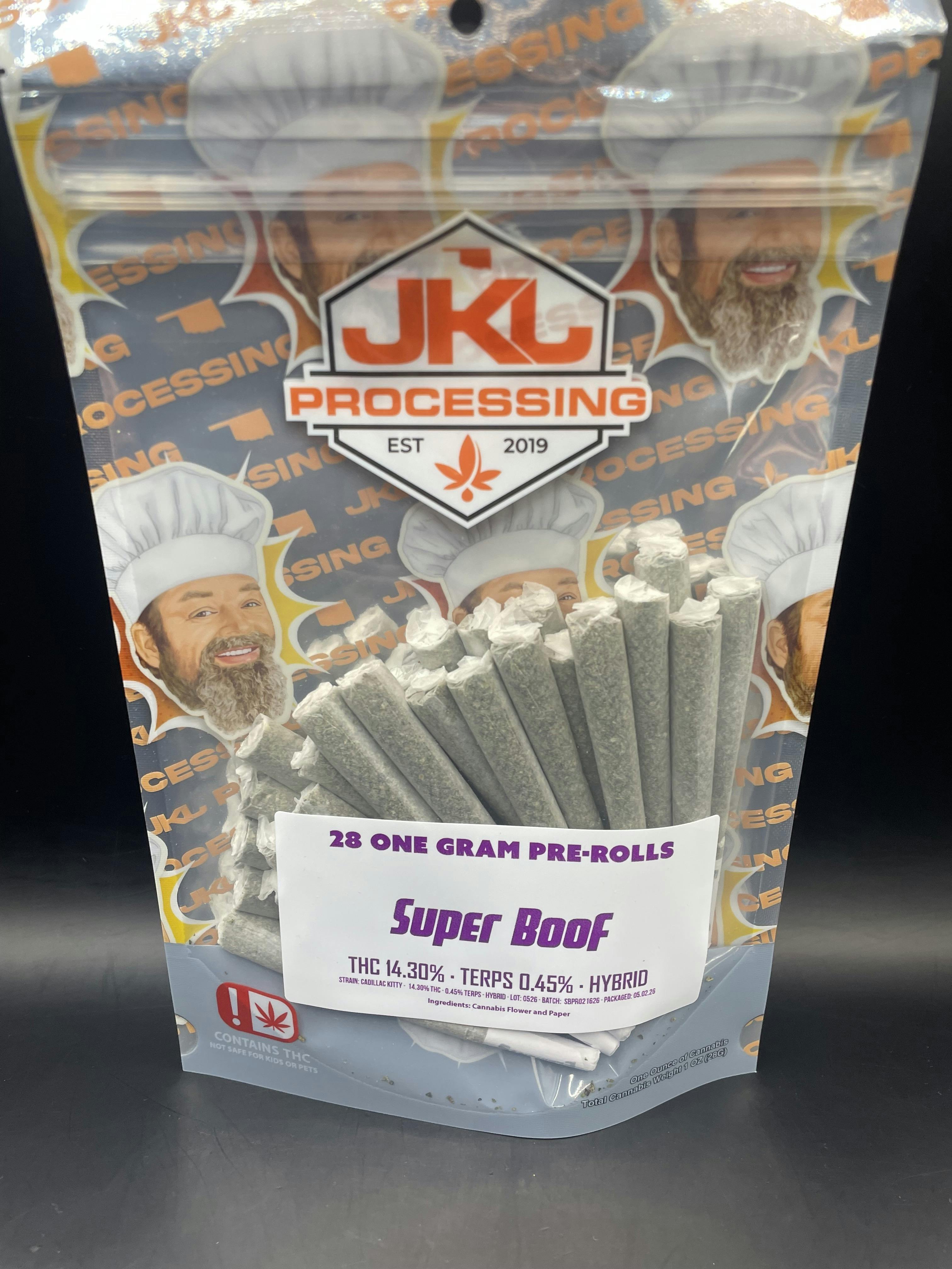JKJ Processing - Super Boof - 28G Pre Roll Pack