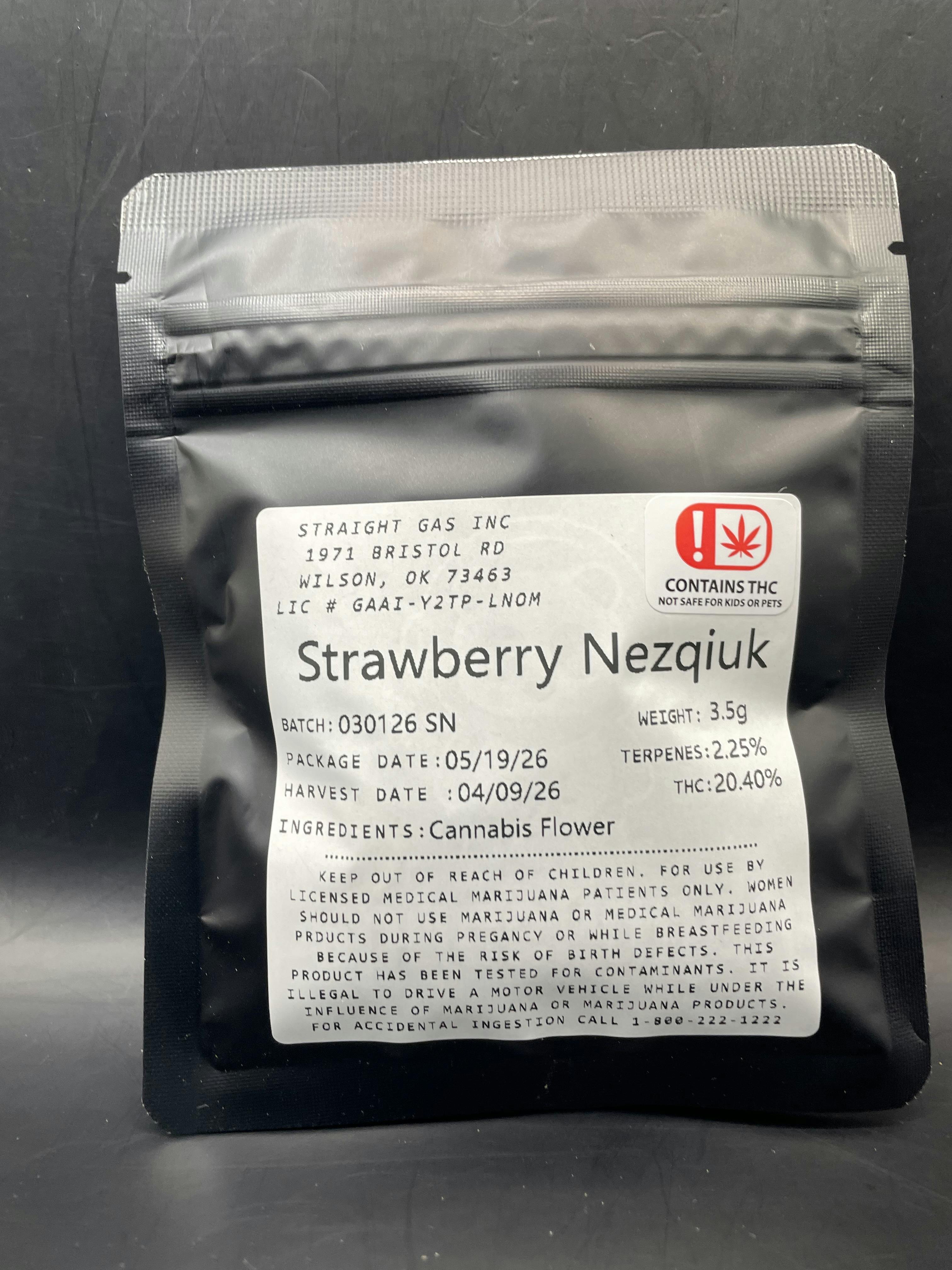 Space Panda - Strawberry Nezquick Flower (3.5g-$17.29 | 7g-$30.25 | 1 Oz-$95.07)
