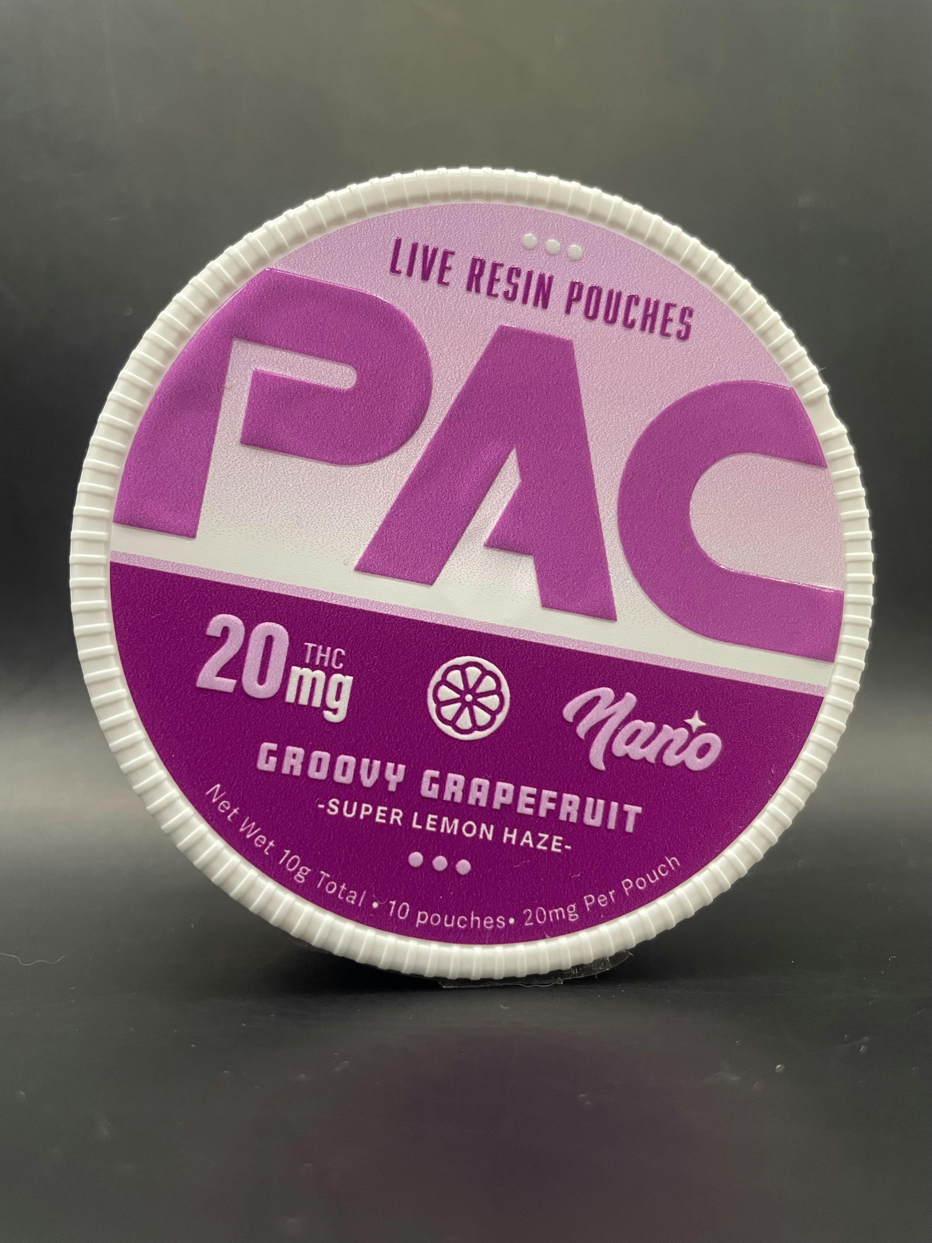 PAC | Groovy Grapefruit | Nano Live Resin Edibles | 200mg | 10ct | 20mg/ea