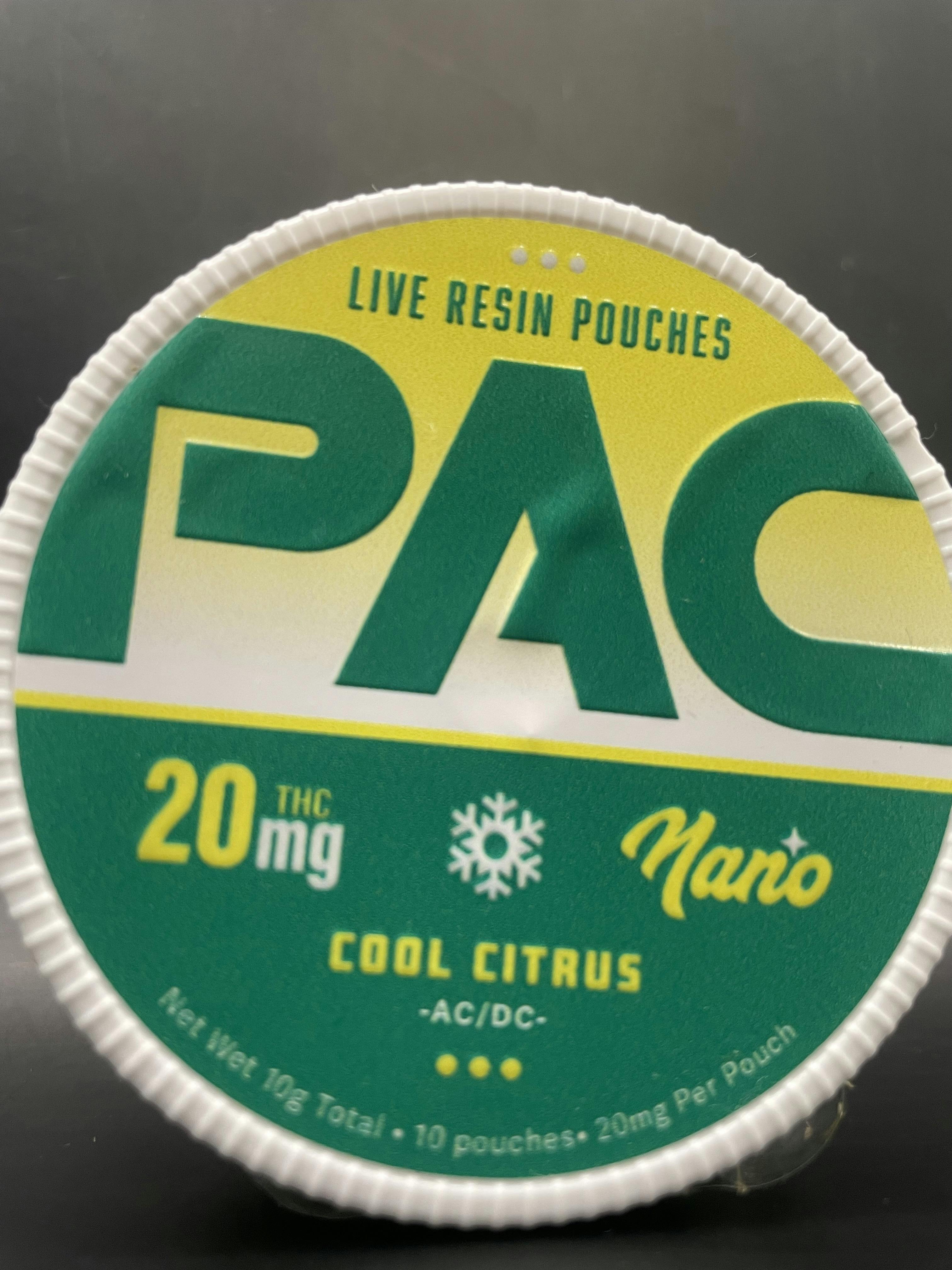 PAC | Cool Citrus | Nano Live Resin Edibles | 200mg | 10ct | 20mg/ea