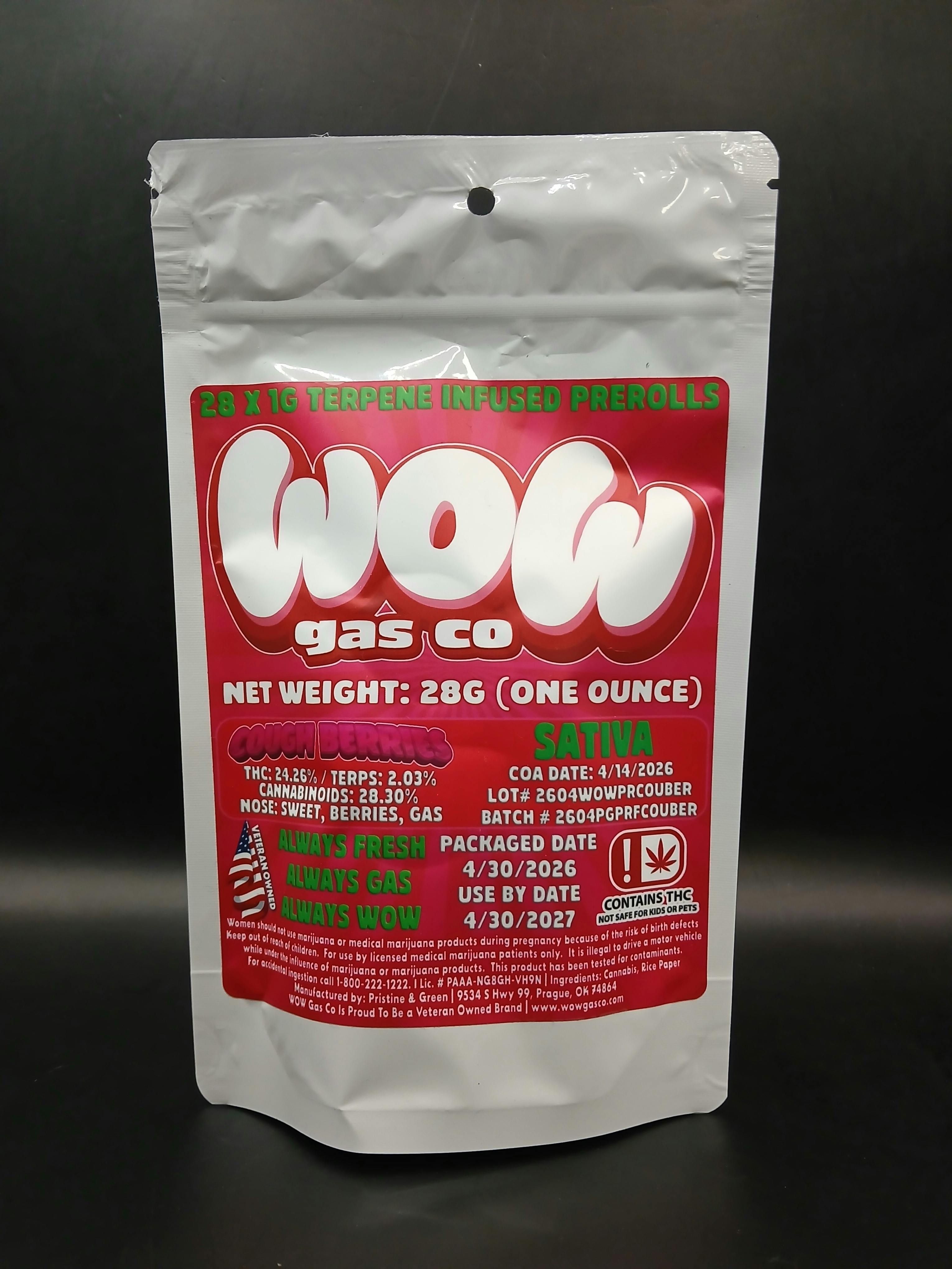 Cough Berries | Infused Joints | 1g | 28pk