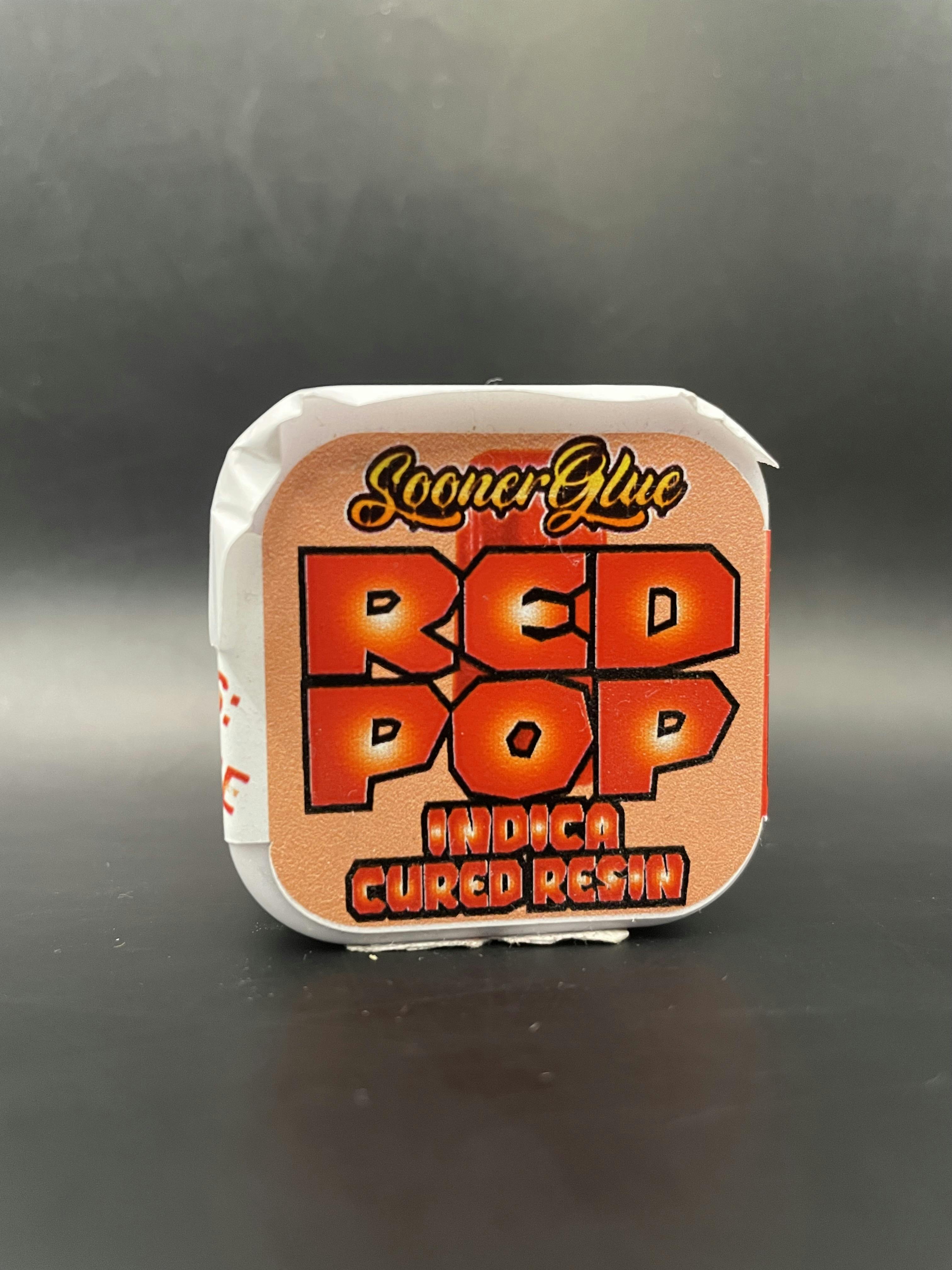Sooner Glue - Red Pop - 1G Cured Resin Concentrate Jar (15G/$86.20)
