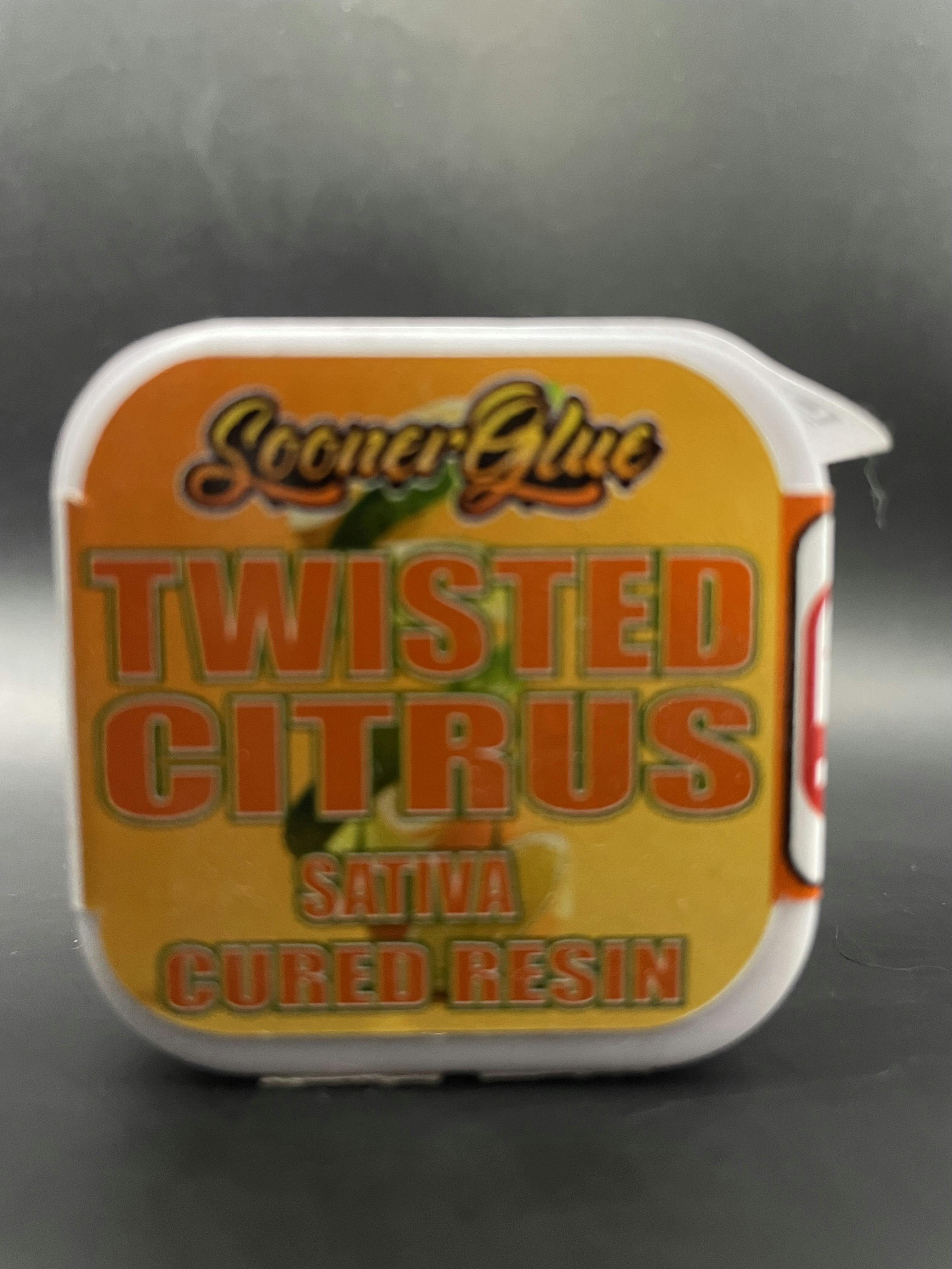 Sooner Glue - Twisted Citrus - 1G Cured Resin Concentrate Jar (15G/$86.20)