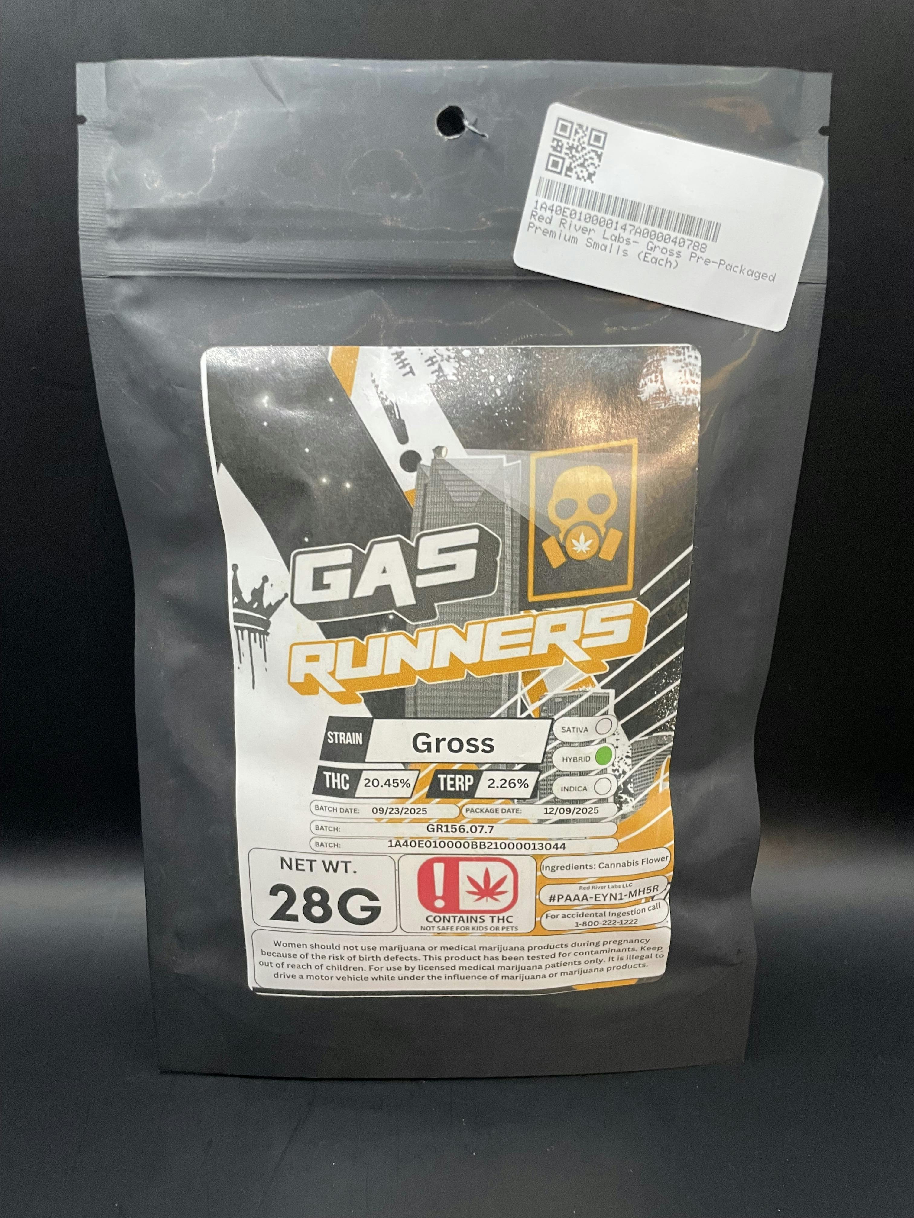 Gas Runner - Gross Premium Smalls (1 Oz-$60.50 | 2 Oz-$112.36 | 3 Oz-$164.34)